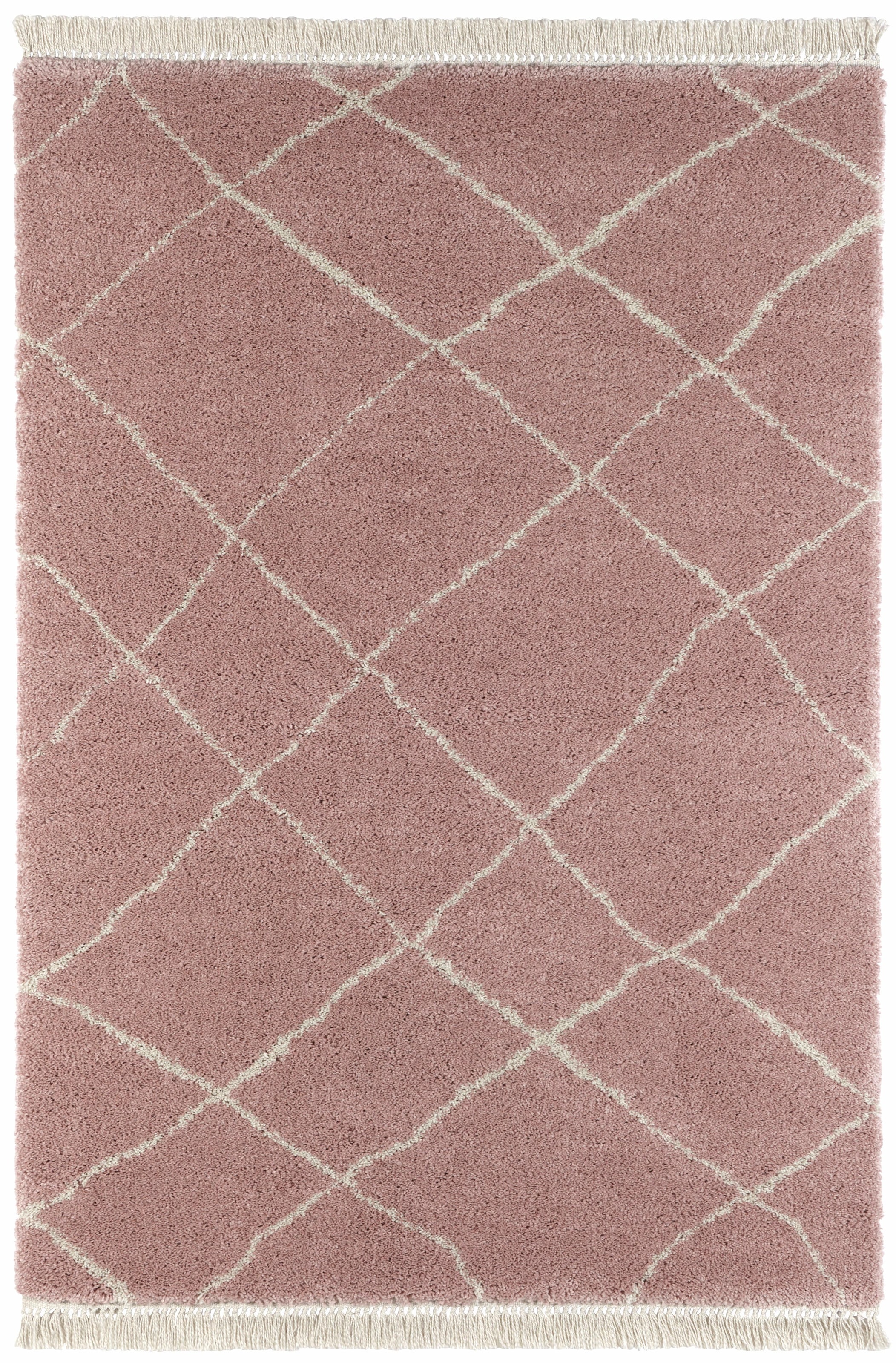 freundin Home Collection Hochflor-Teppich »Primrose«, rechteckig, 35 mm Höhe, Besonders weicher Flor, Scandi Look mit Fransen, Robust, Pflegeleicht