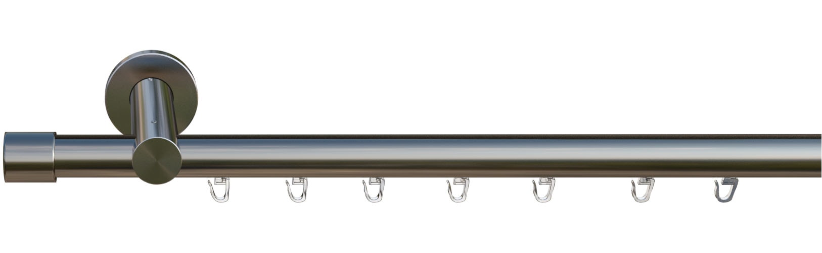 indeko Gardinenstange »Consul« Ø 16 mm 1 läufig-läufig Wunschmaßlänge Innenlauf Komplett-Set inkl. Gleitern und Montagematerial