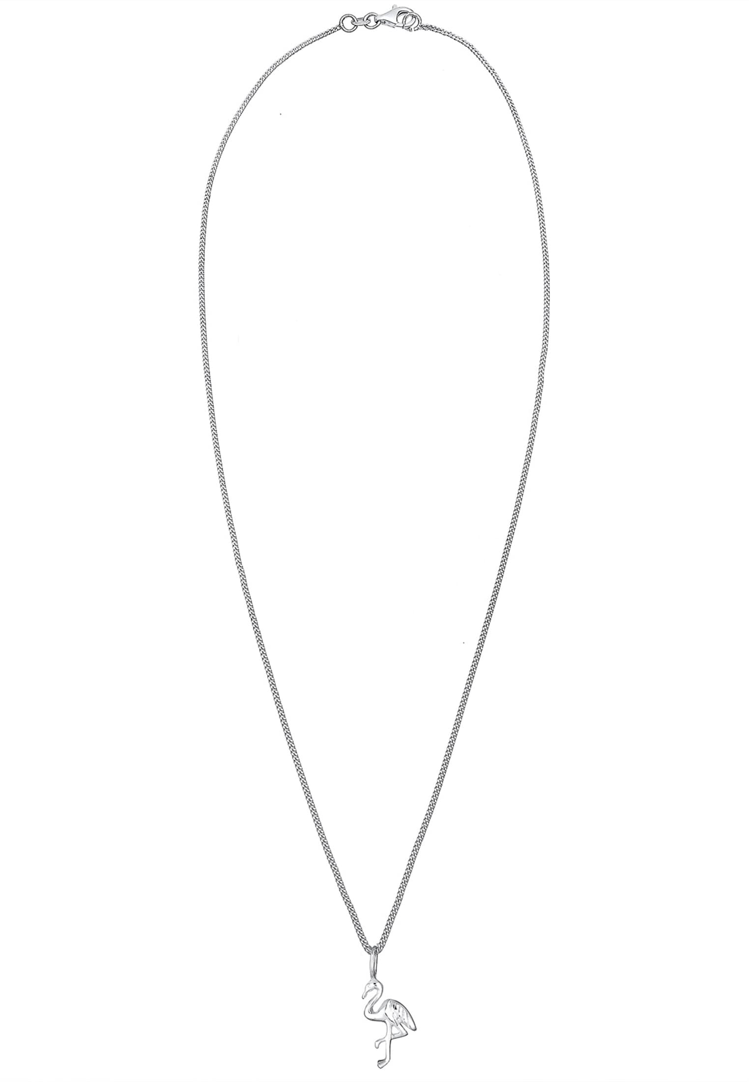 Elli Kette mit Anhänger »Halskette Flamingo 925 Sterling Silber«