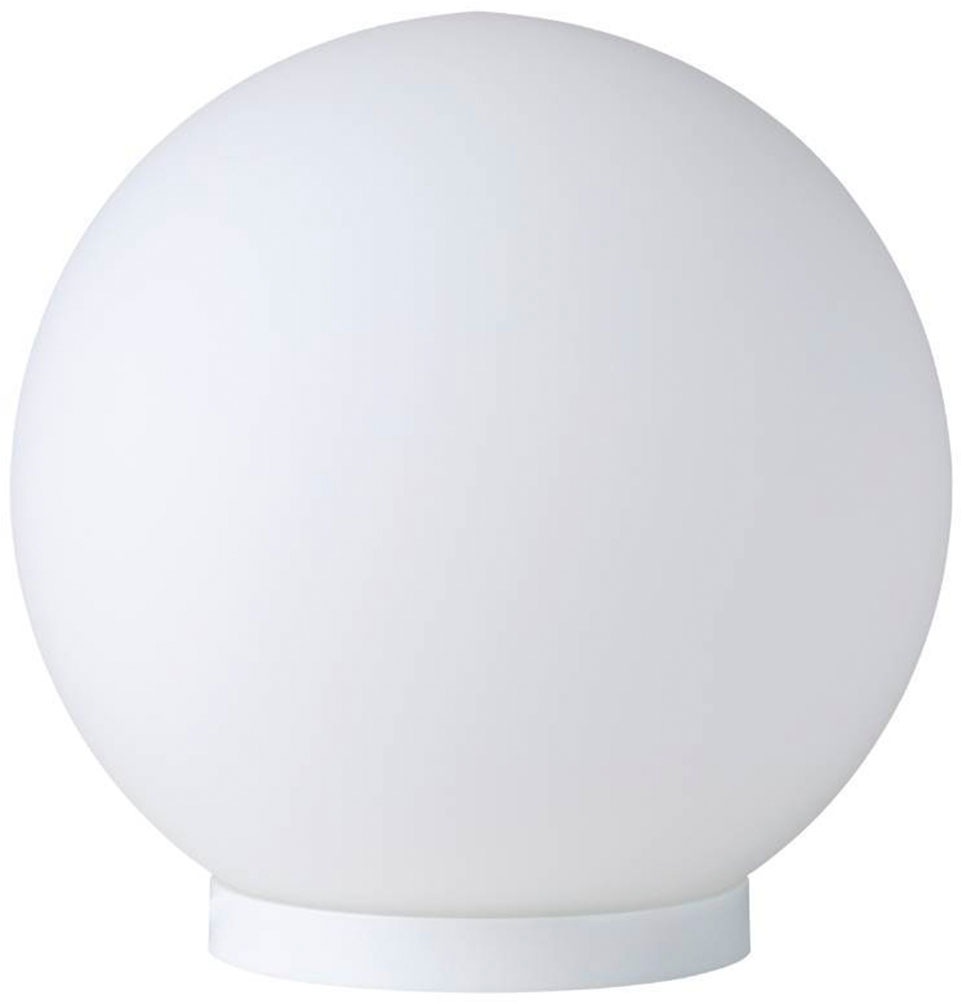 EGLO Tischleuchte »RONDO Tischlampe, Metall in weiß, Glas in Opal matt weiß, E27«, 1 flammig, Leuchtmittel E27 | Leuchtmittel wechselbar-ohne Leuchtmittel, Nachttischlampe, zeitloses Design, modern, schlicht, 20x20cm