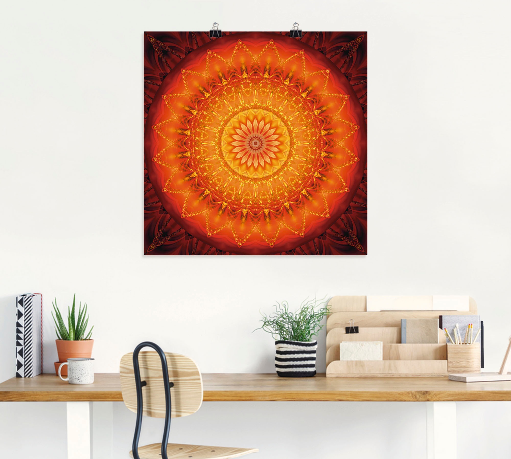 Artland Wandbild »Mandala Energie 1«, Muster, (1 St.), als Leinwandbild, Poster, Wandaufkleber in verschied. Größen