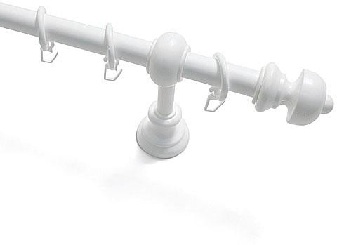 GARDINIA Gardinenstange »Gardinenstangen Set Metall«, 1 läufig-läufig, Fixmaß, 1-Lauf