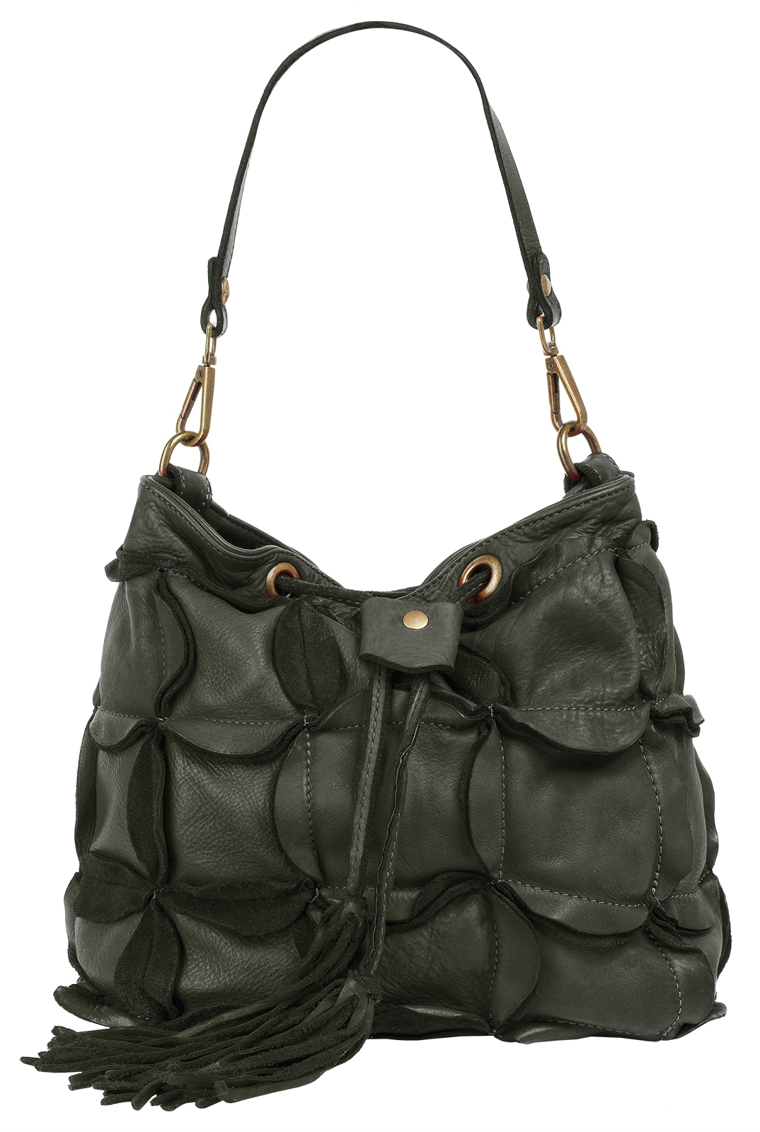 Samantha Look Henkeltasche echt Leder, Made in Italy