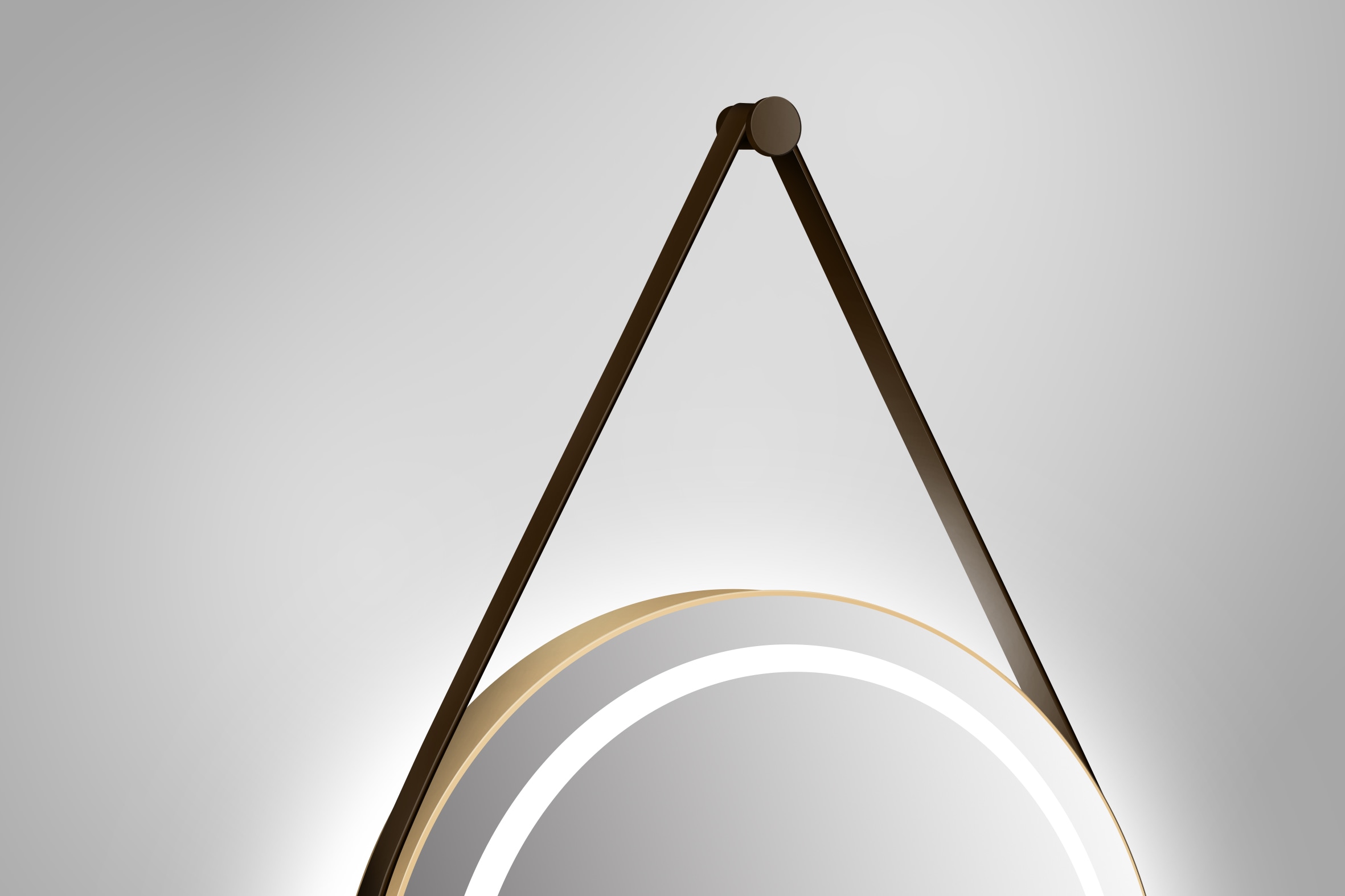 Talos Spiegel »TALOS CORVIA«, austauschbare LED Beleuchtung, Shine in matt, Ø50 cm