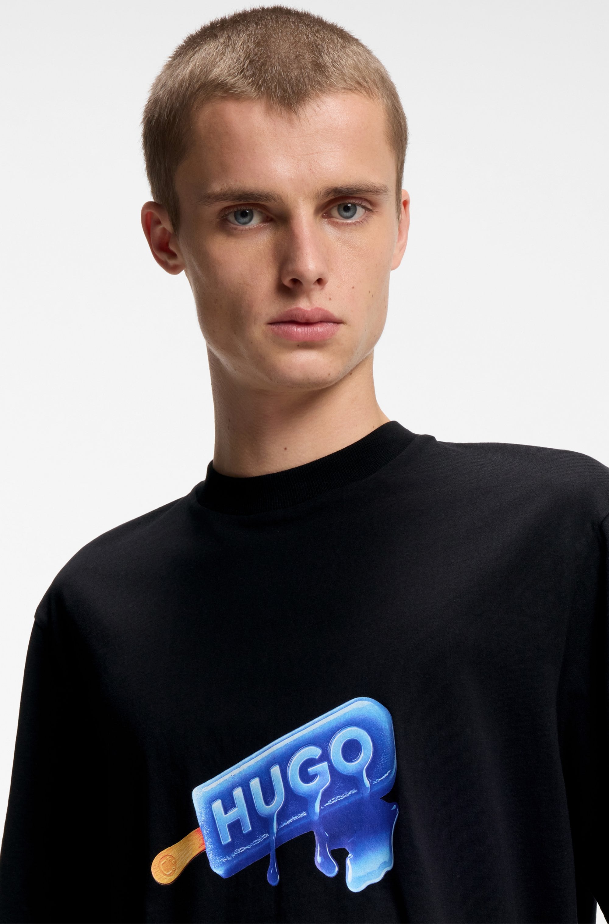 HUGO Blue T-Shirt »Noglasy« mit Rundhals, regular fit