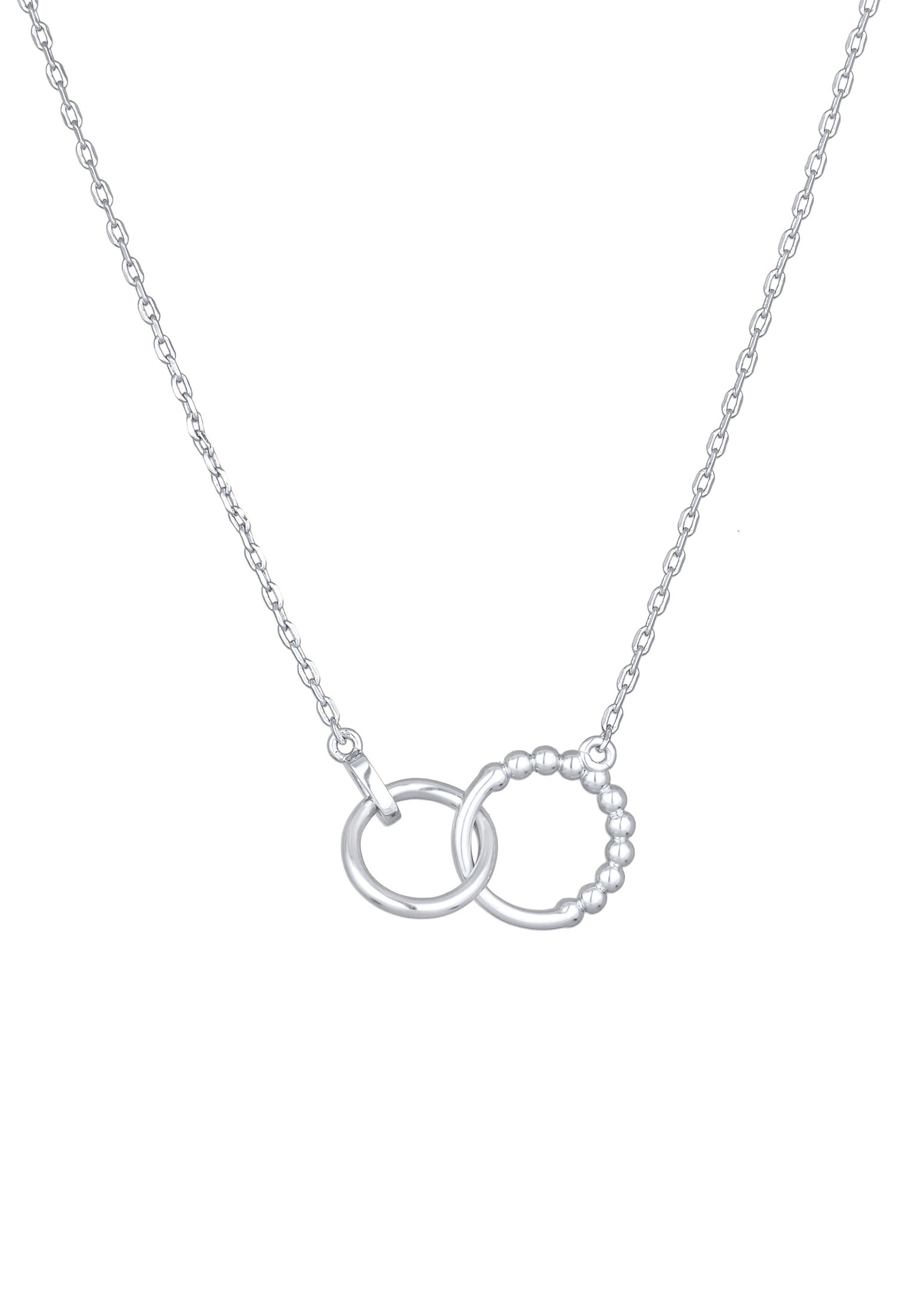 Elli Silberkette »Halskette Ringe Infinity Kristalle Silberfarben für Damen«