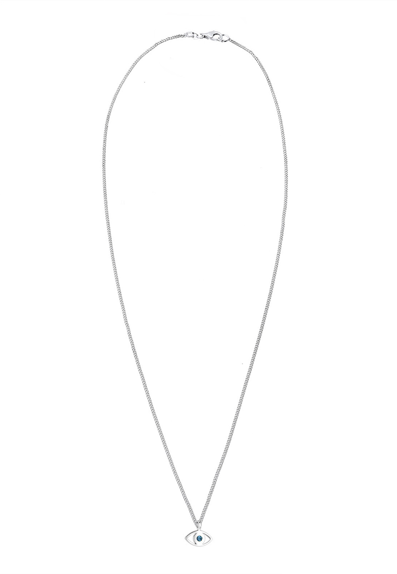 Elli Silberkette »Halskette Evil Eye Glas Kristalle Blau 925 Sterling Silber«