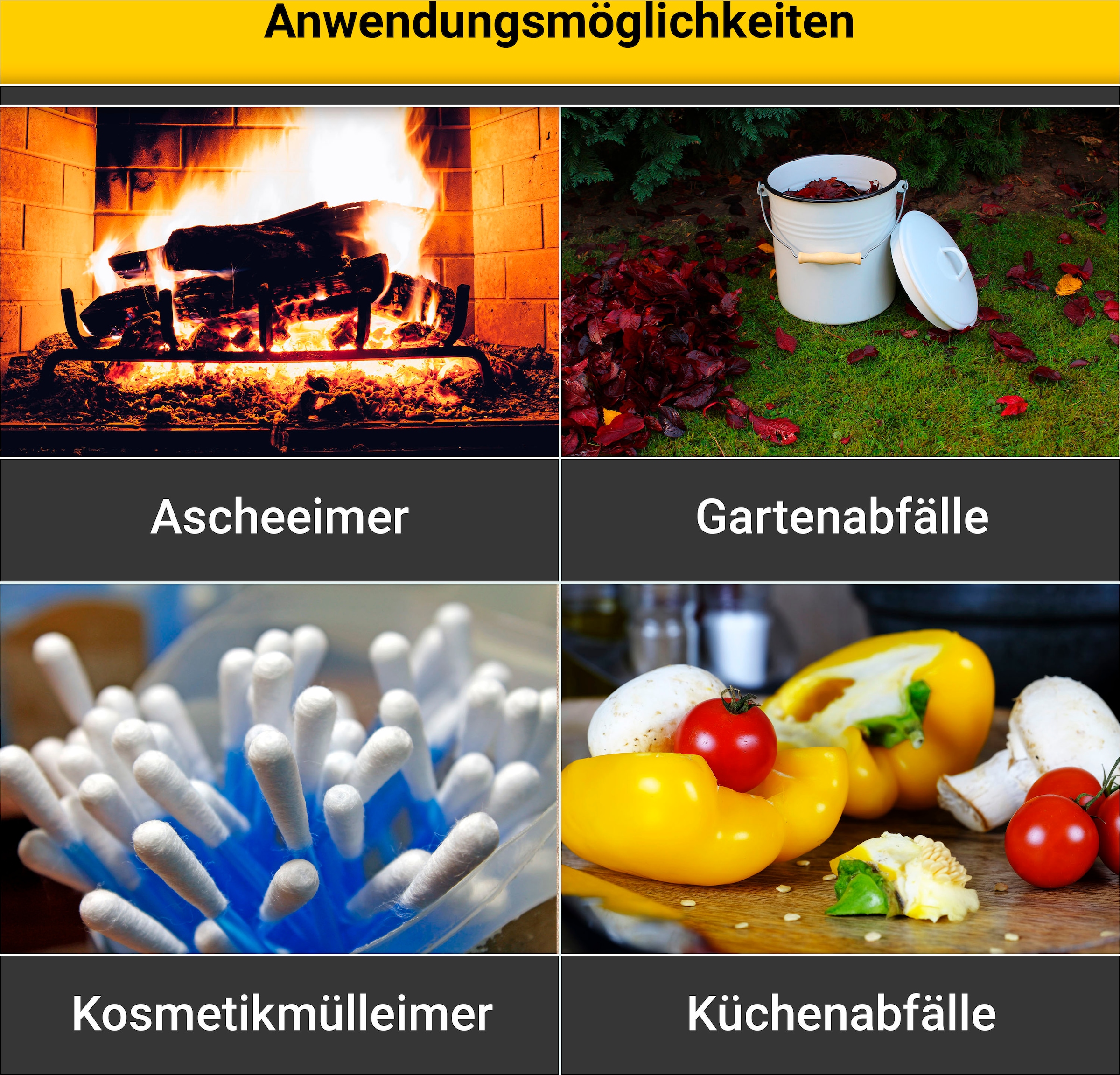 Krüger Mülleimer, schnitt- / kratzfeste Oberfläche, bakterienabweisend, extrem langlebig