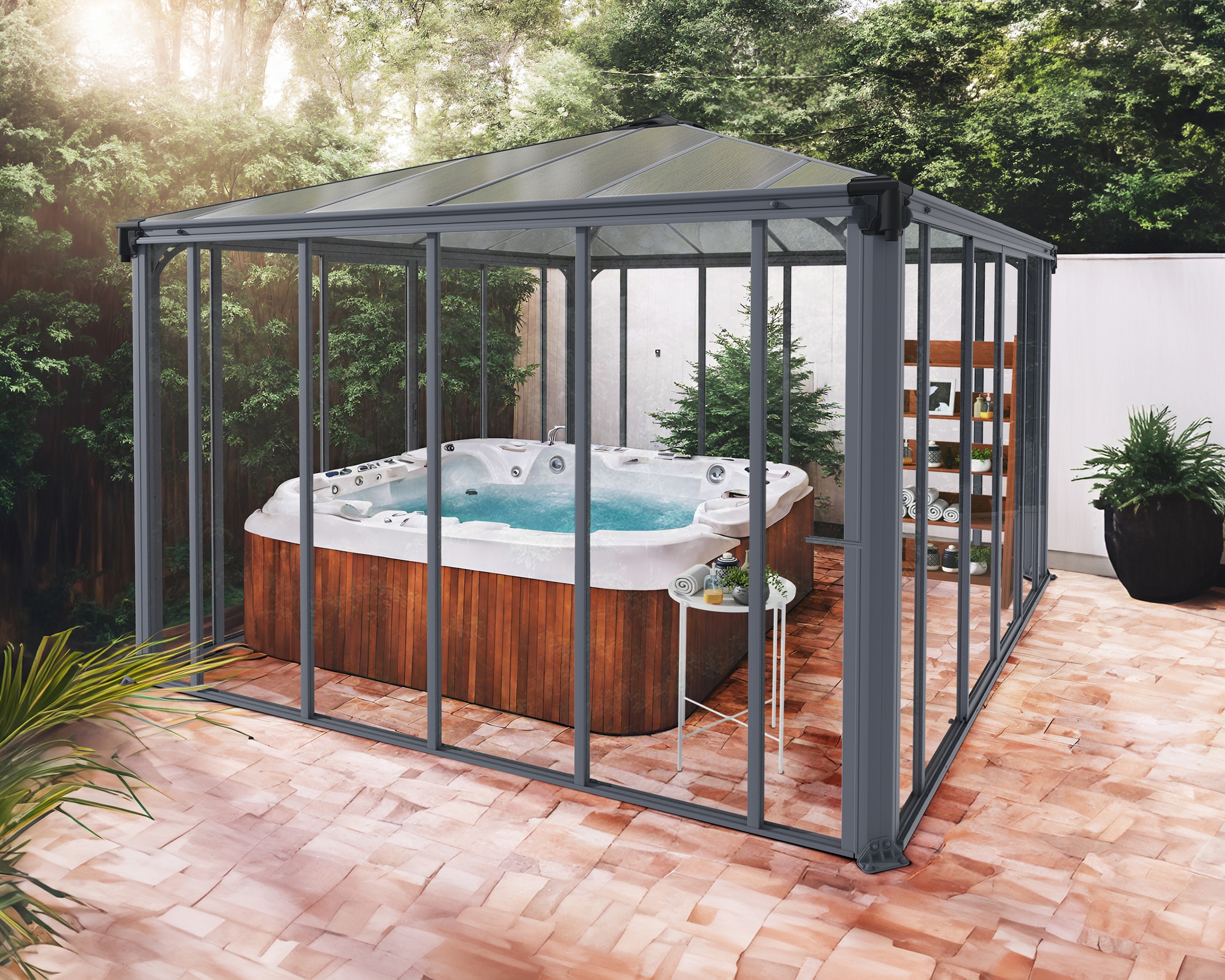 Palram - Canopia Pavillon »Ledro 3600«, BxT: 360x360 cm