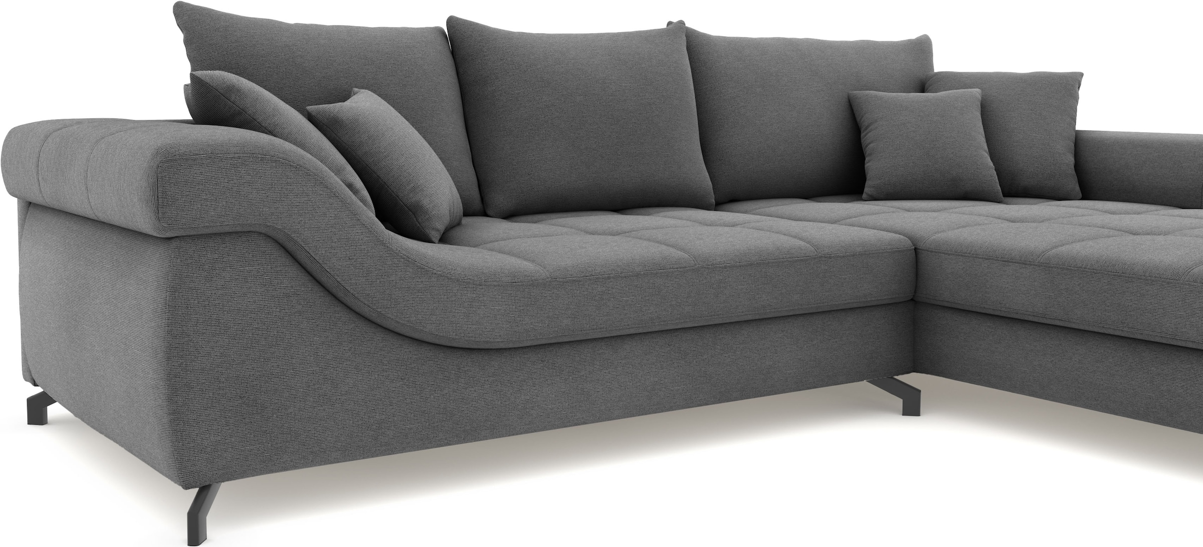 Mr. Couch Ecksofa »Taylor, L-Form, wahlweise mit Kaltschaum« wahlweise mit Kaltschaum bis 140 kg pro Sitzplatz belastbar