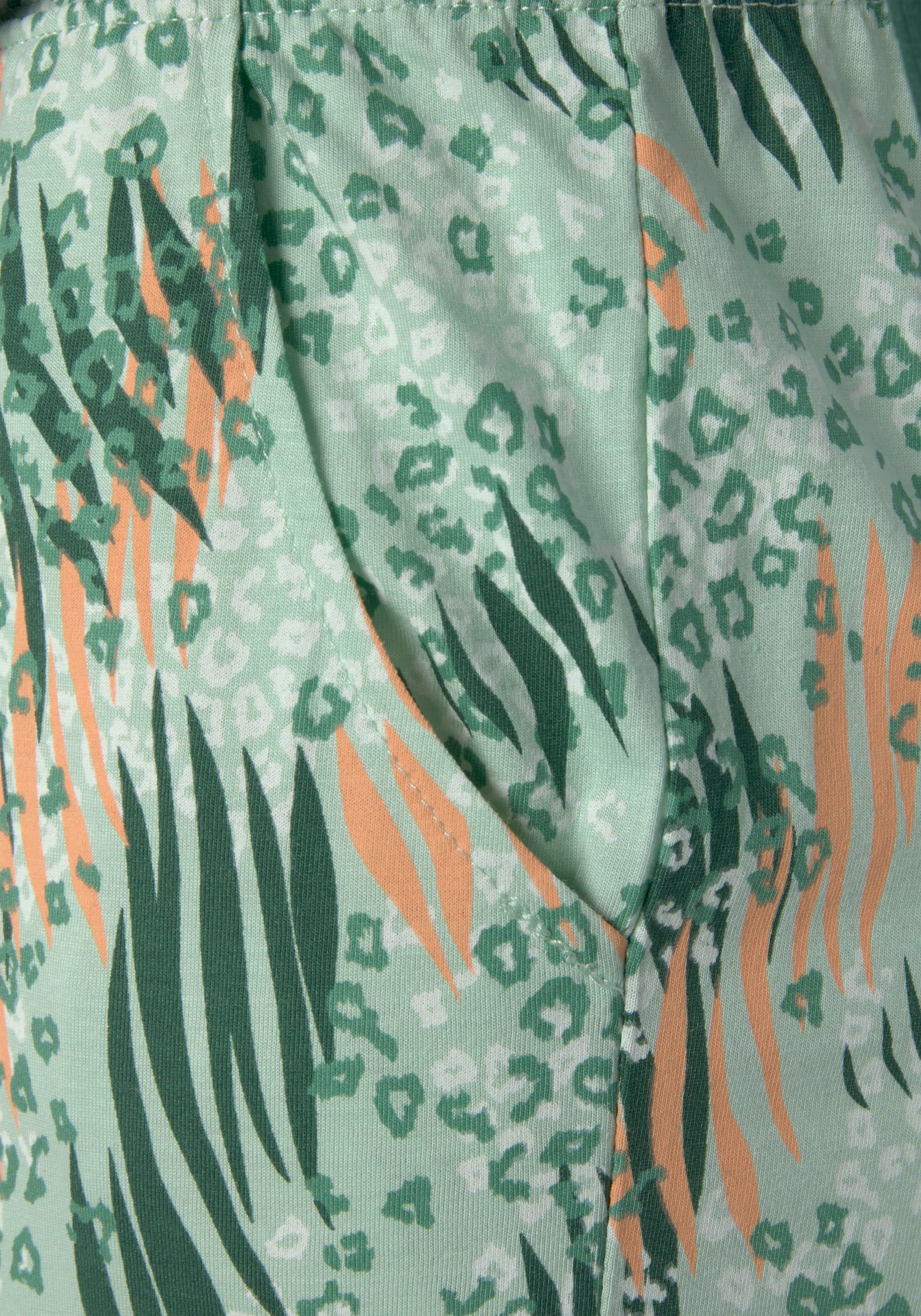 Vivance Dreams Pyjama, (2 tlg.), mit abstraktem Naturprint