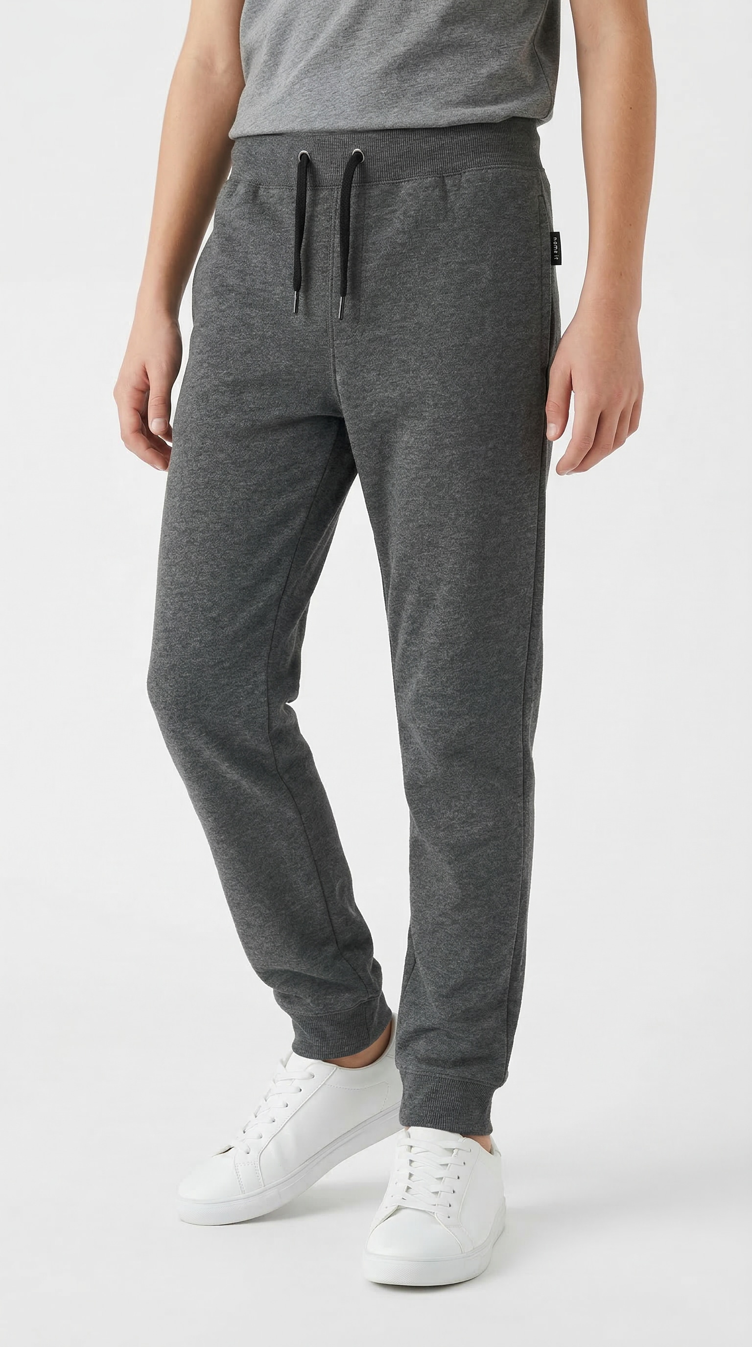 Name It Jogginghose »NKMSWEAT für Jungen mit verstellbarem Bund und Kordelzug«  unifarben, casual, regular fit, Baumwollmix, Rundhals