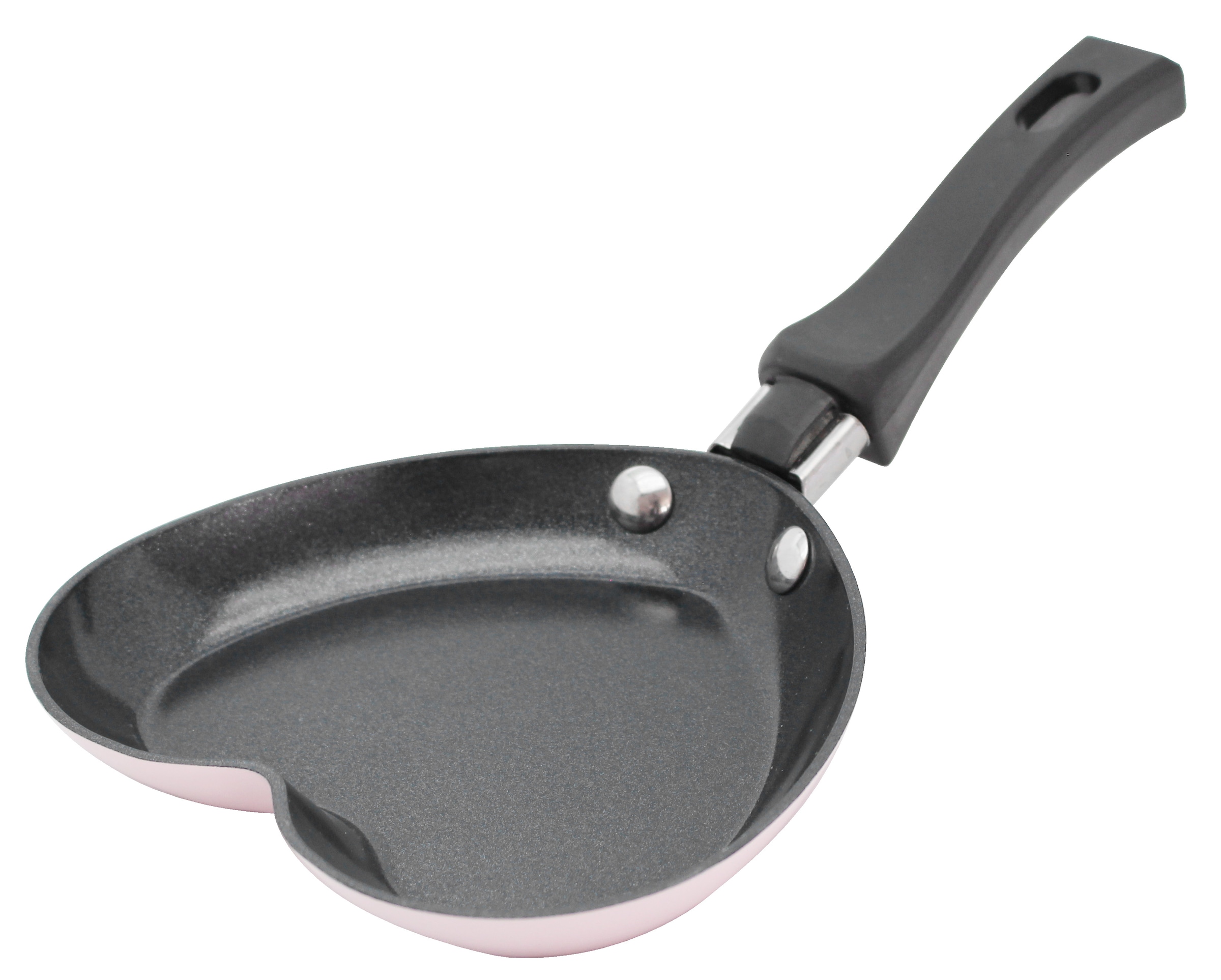 Elo Basic Bratpfanne »Basic Pfanne + Gratis Mini Herzpfanne« Aluminium Set, 2 tlg. aussen rosé Silicon Polyester beschichtet