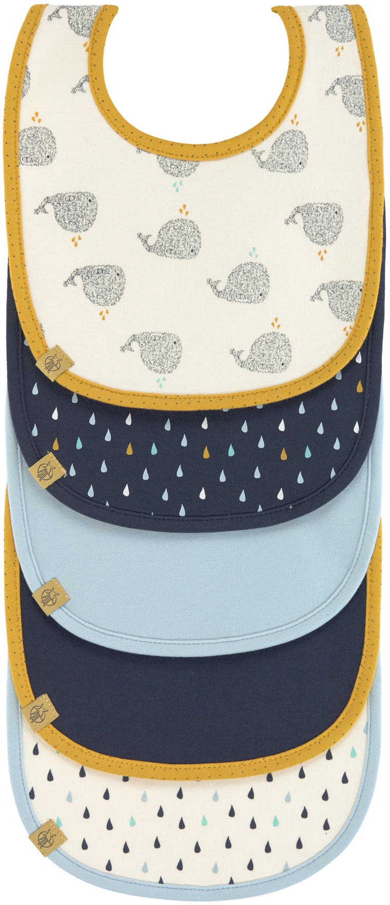 Lätzchen, »Little Water, Whale«, (Set, 5-tlg.)