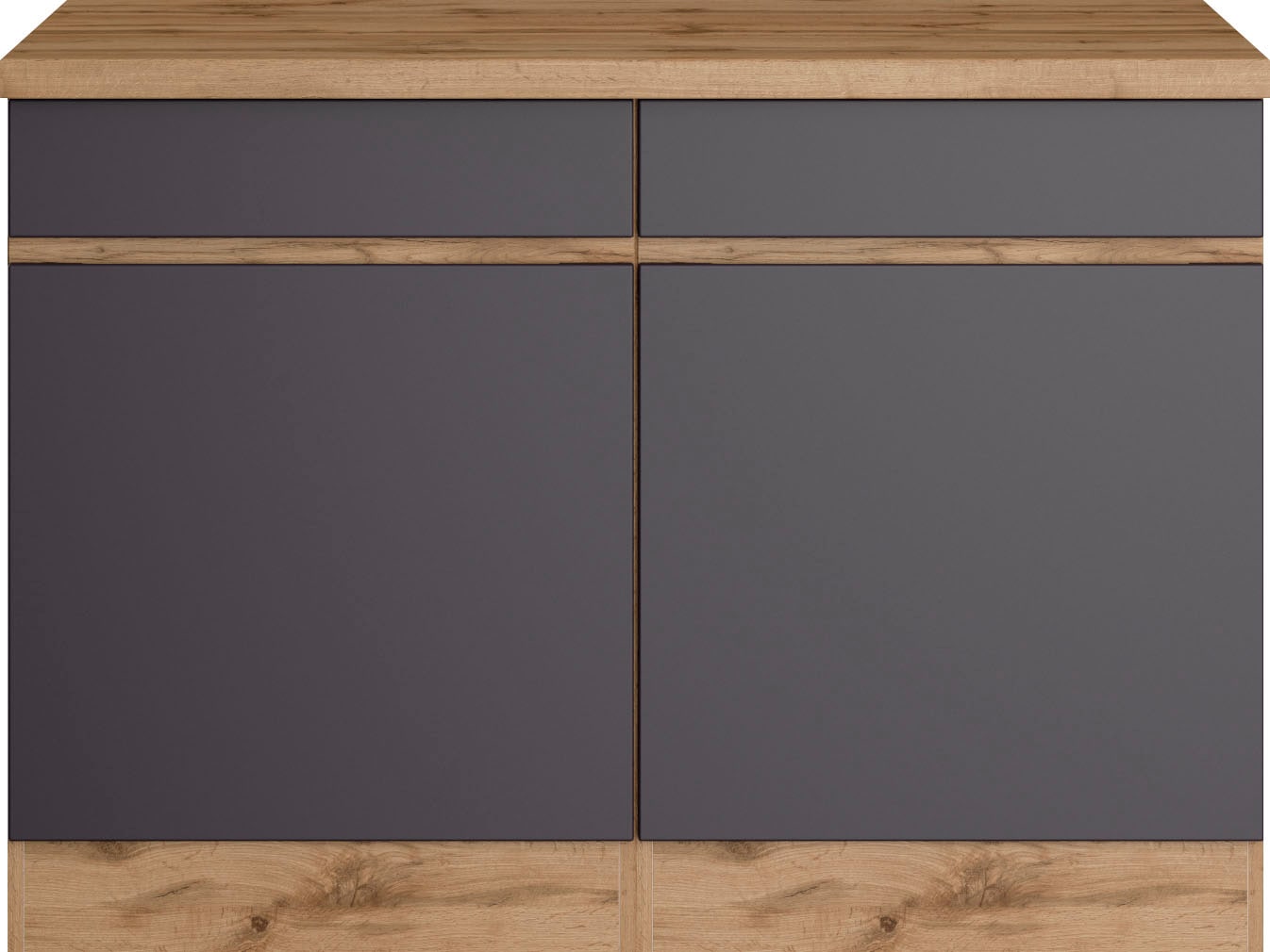 KOCHSTATION Unterschrank »KS-Riesa« Breite 120 cm, MDF-Fronten