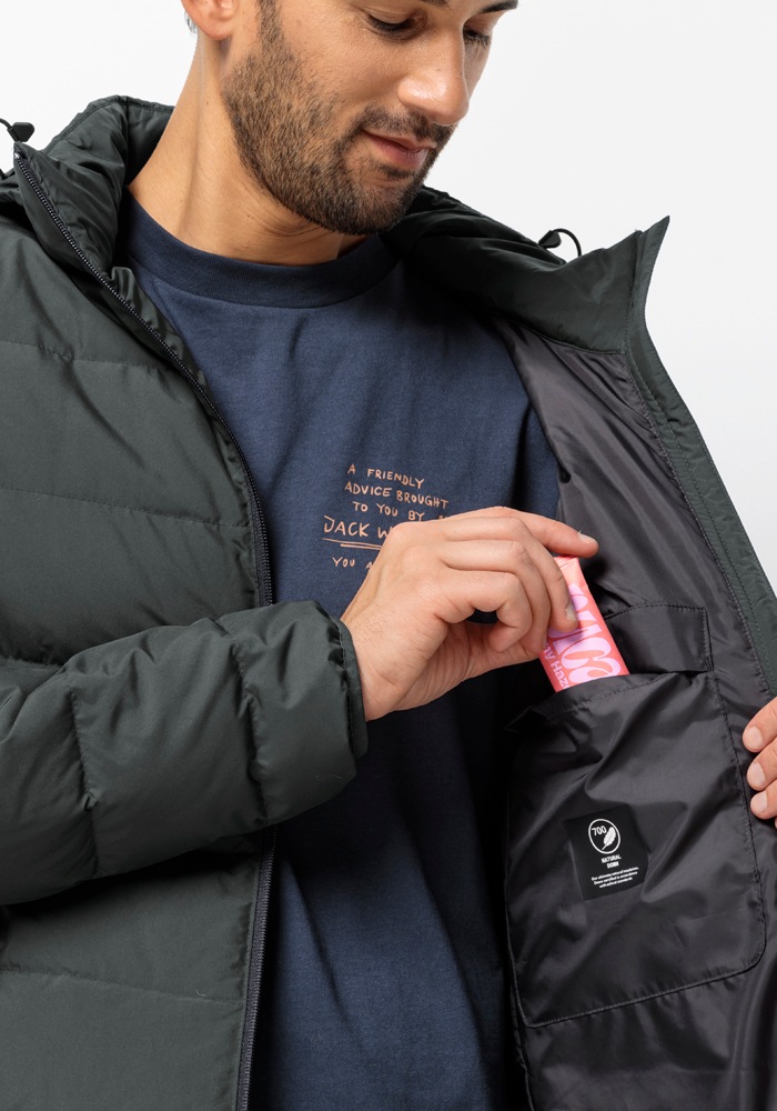 Jack Wolfskin Daunenjacke »COLONIUS JKT M«, mit Kapuze