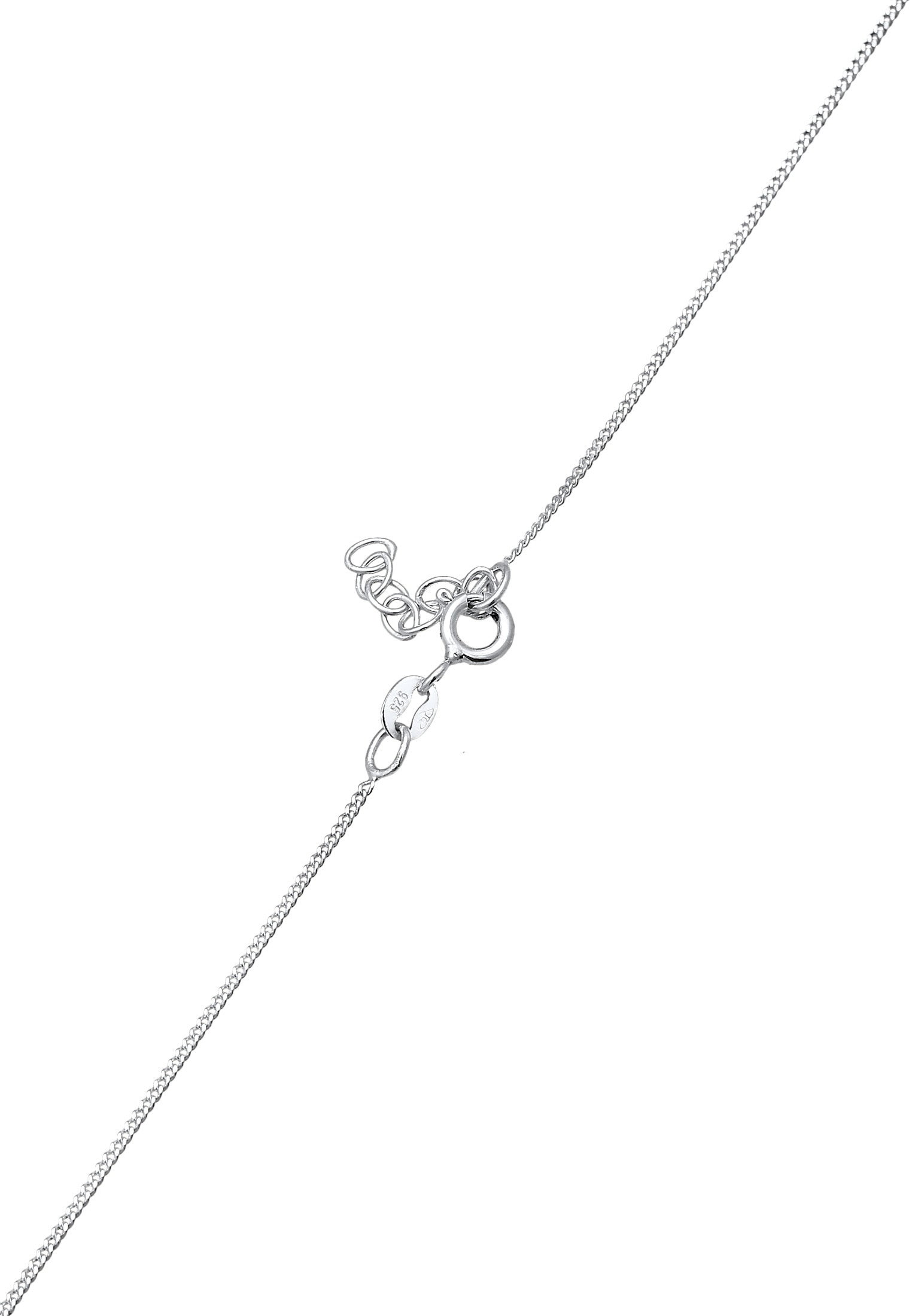 Elli Silberkette »Halskette Kinder Einhorn Wolke Emaille 925 Silber«