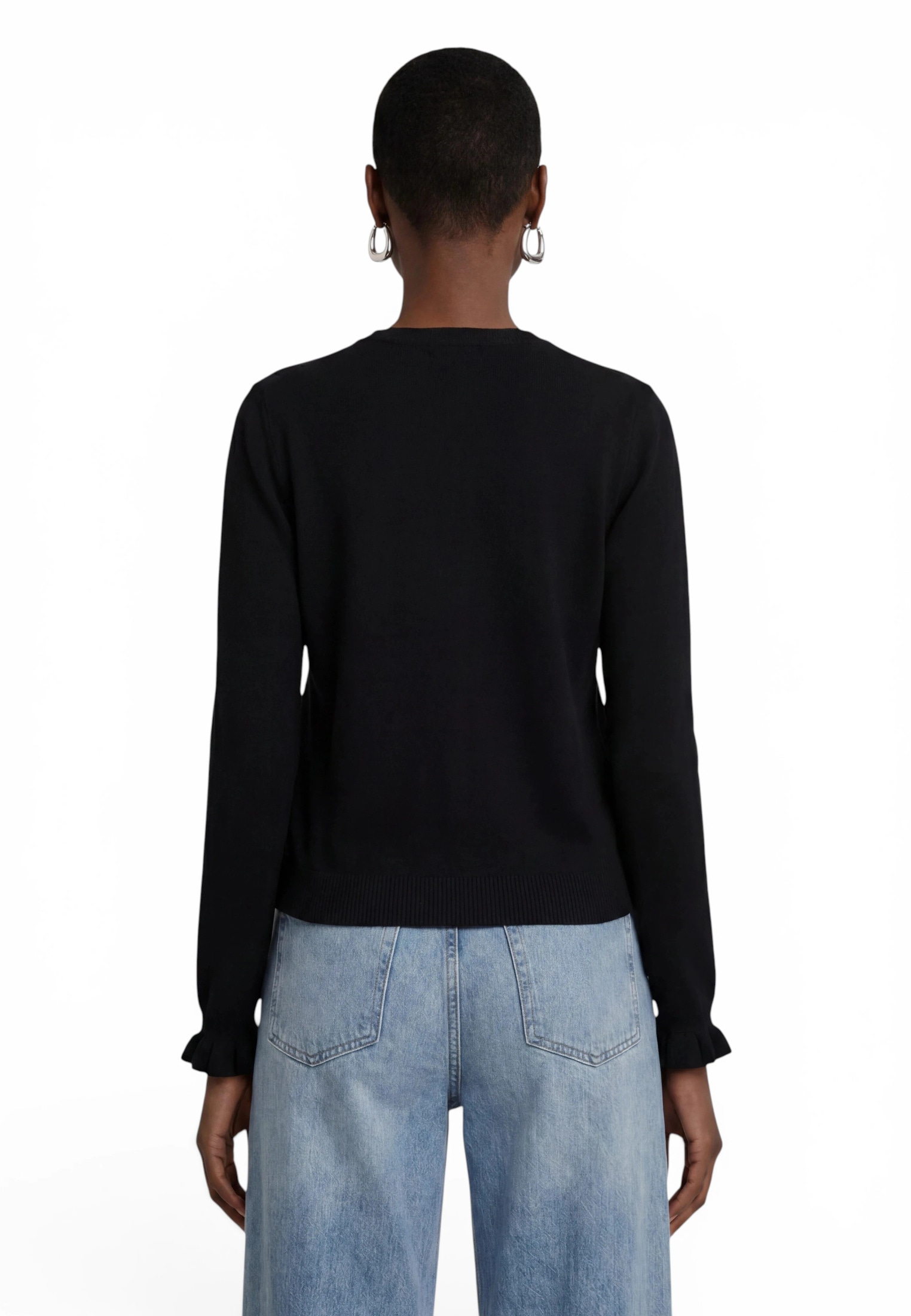 Zero Cardigan »Strick-Cardigan mit Rüschen«