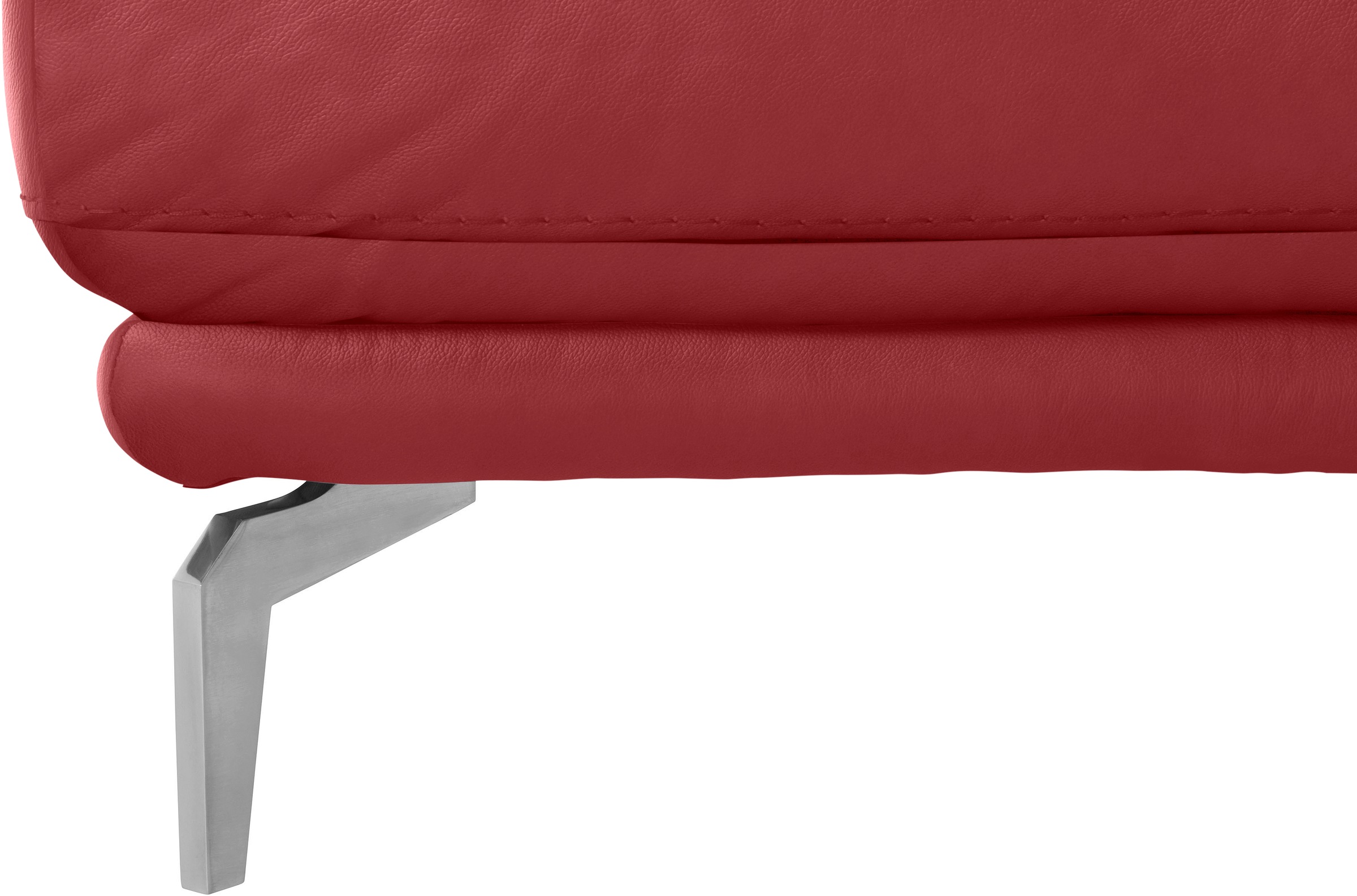 W.SCHILLIG Hocker »montanaa« mit Metallfüßen in Chrom glänzend, Breite 71 cm