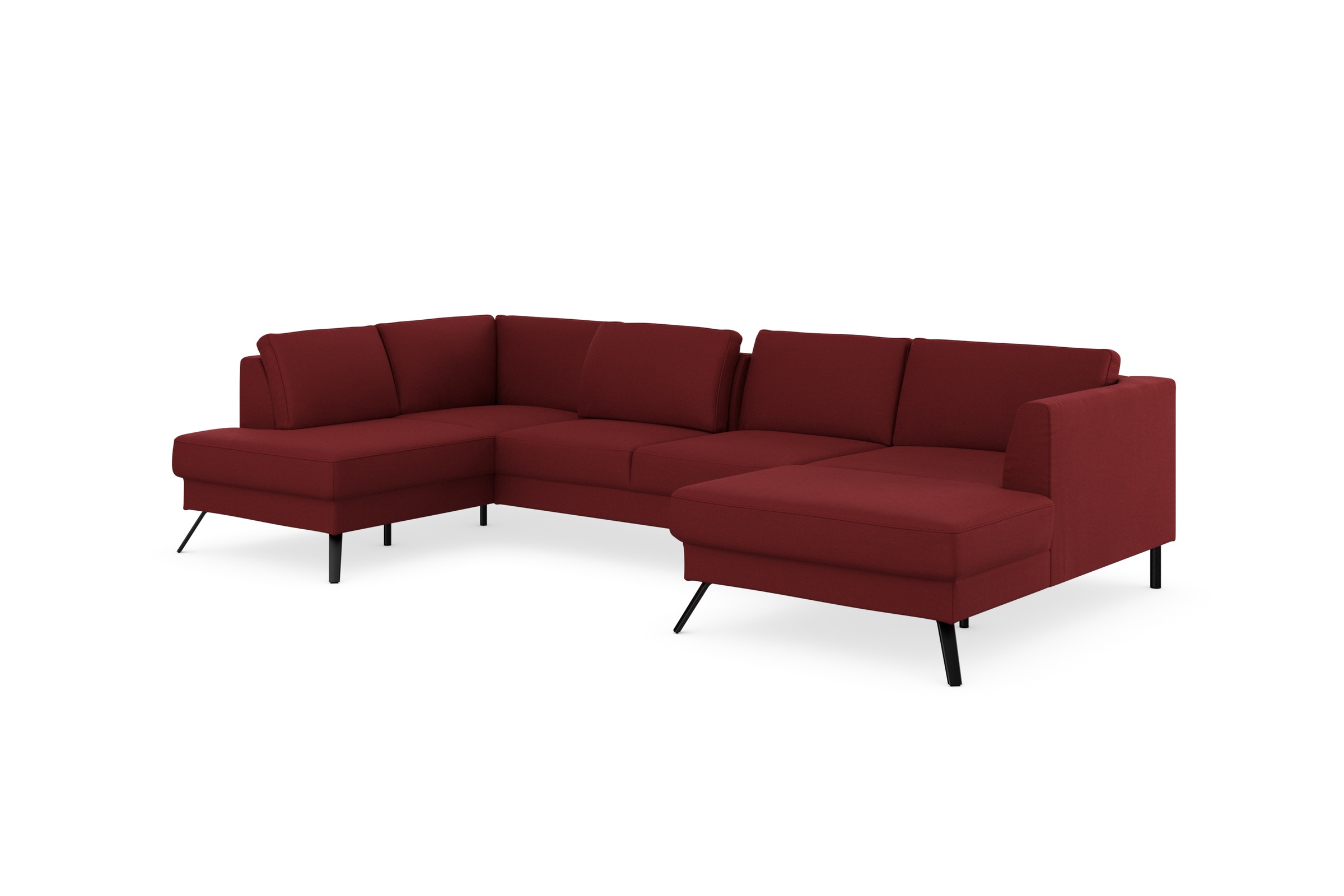 sit&more Wohnlandschaft »Lindholm U-Form« mit Sitztiefenverstellung und Federkern