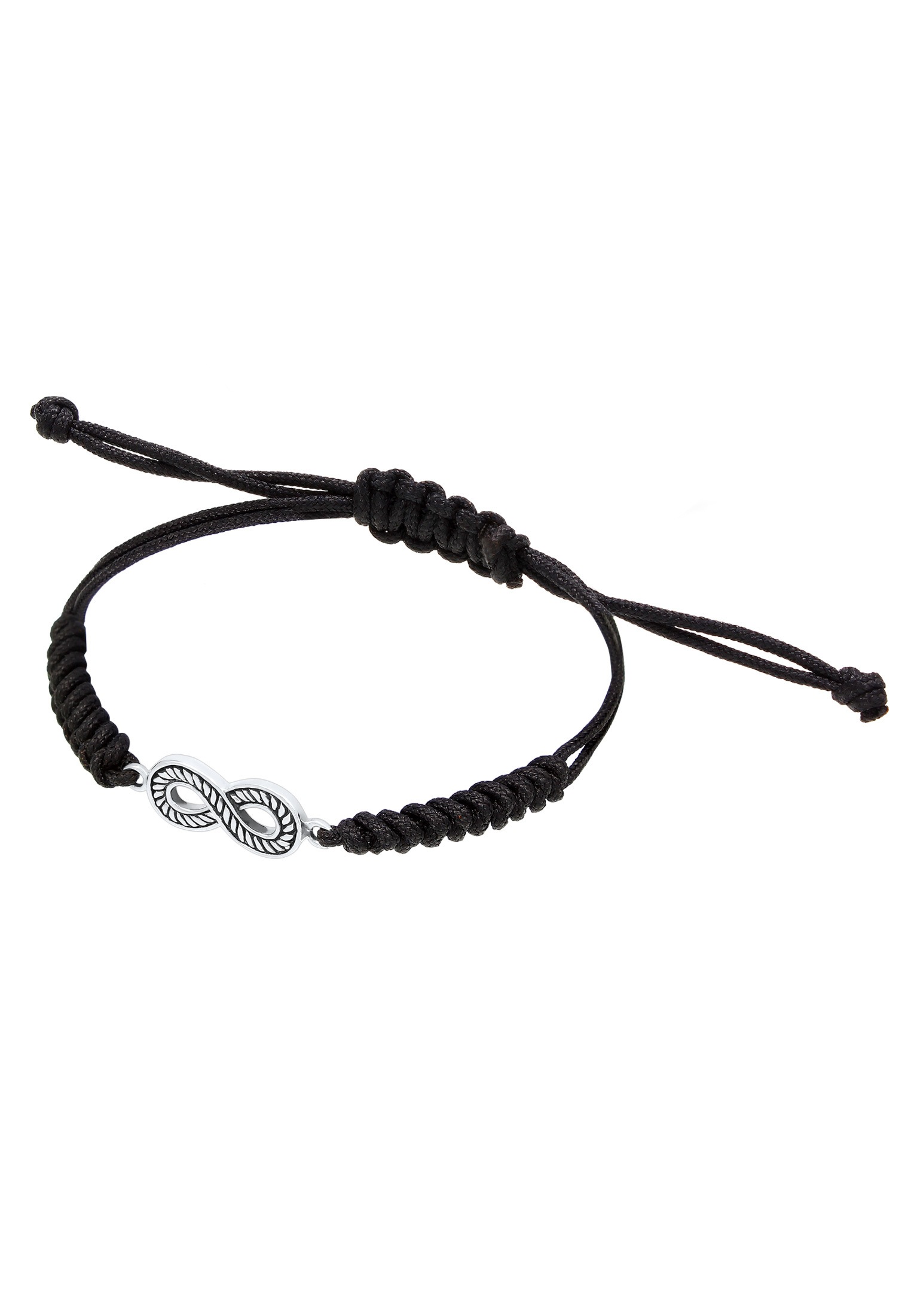 Kuzzoi Armkette »Armband Herren mit Infinity Symbol Oxidiert 925 Silber«