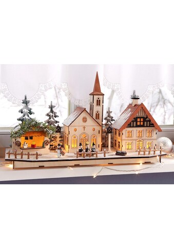 Home affaire Weihnachtsdorf, aus Holz, mit LED-Beleuchtung kaufen