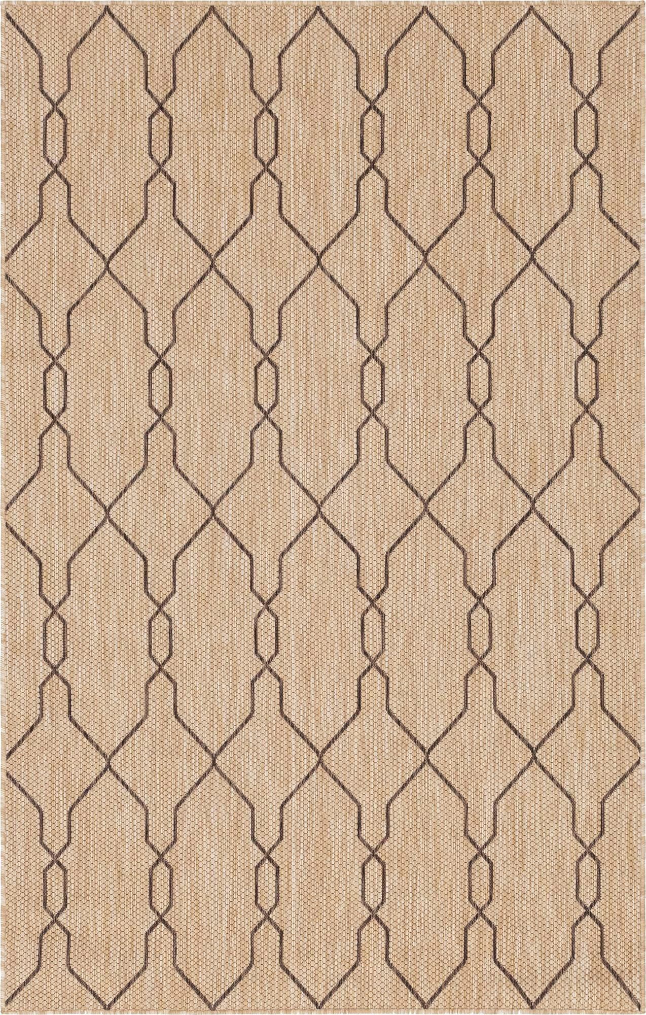 Myflair Möbel & Accessoires Teppich »Outdoor Crosses Lagerräumung«, rechteckig, 4 mm Höhe, Flachgewebe, In- und Outdoor geeignet