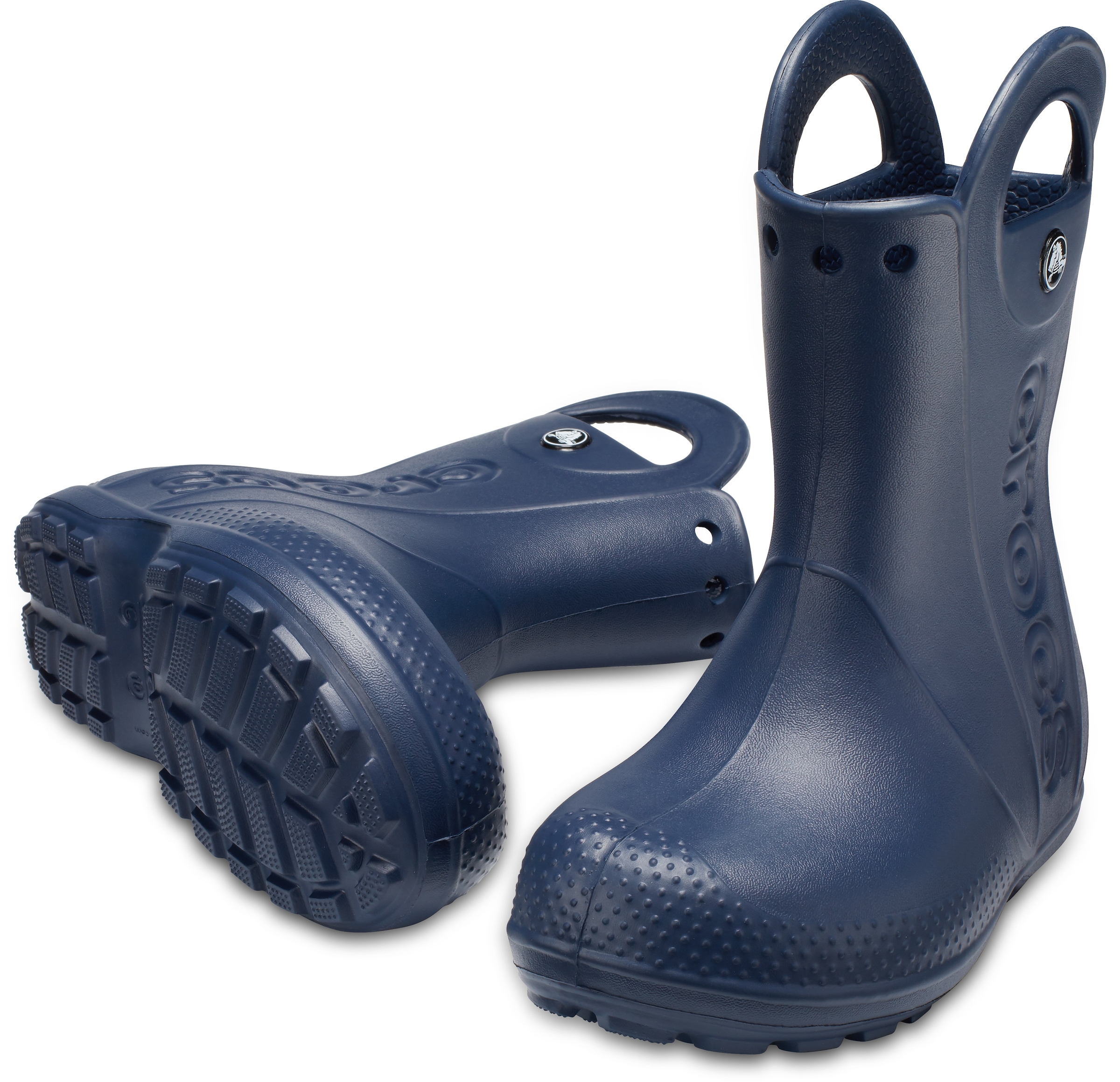 Crocs Gummistiefel »Handle It Rain Boot Kids«, Regenstiefel, Matsch-Schuh, Regenschuh zum Schlupfen, mit Anziehlasche