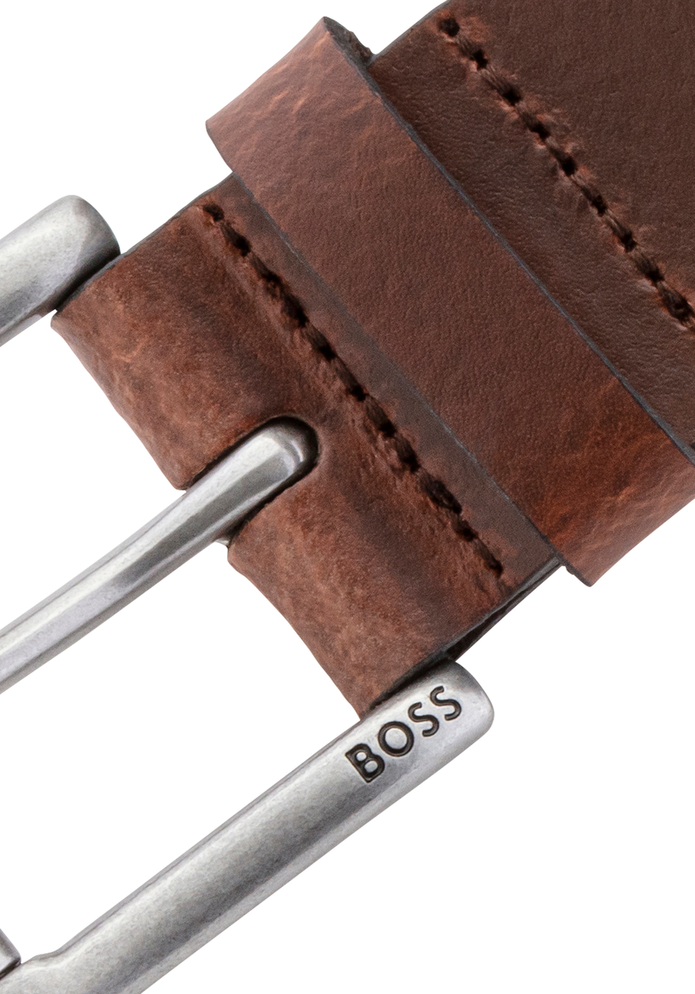 BOSS Ledergürtel »Joris_Sz40«, mit Logo auf der Dornschließe