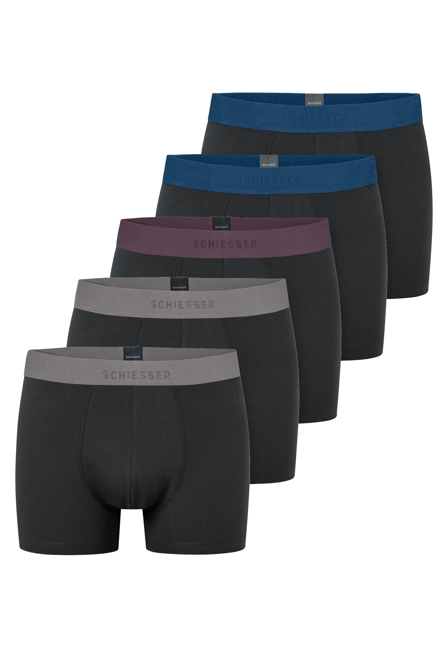 Schiesser Boxershorts »95/5 Multipacks« 5er Pack,  ohne Eingriff, angenehm weich