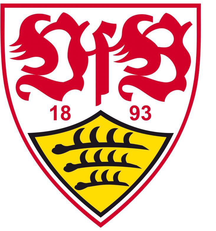 Wandtattoo »Fußball VfB Stuttgart Logo«, selbstklebend, entfernbar