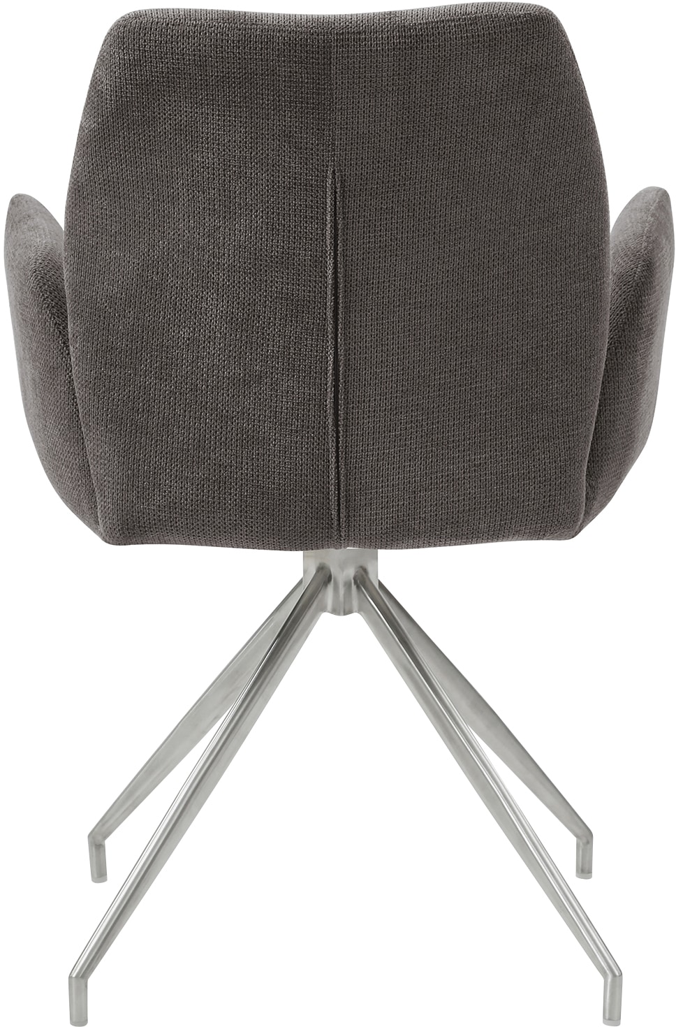 SalesFever Essgruppe, (Set, 5 tlg.), Tischplatte mit echter Baumkante, Gestell aus rostfreiem Edelstahl