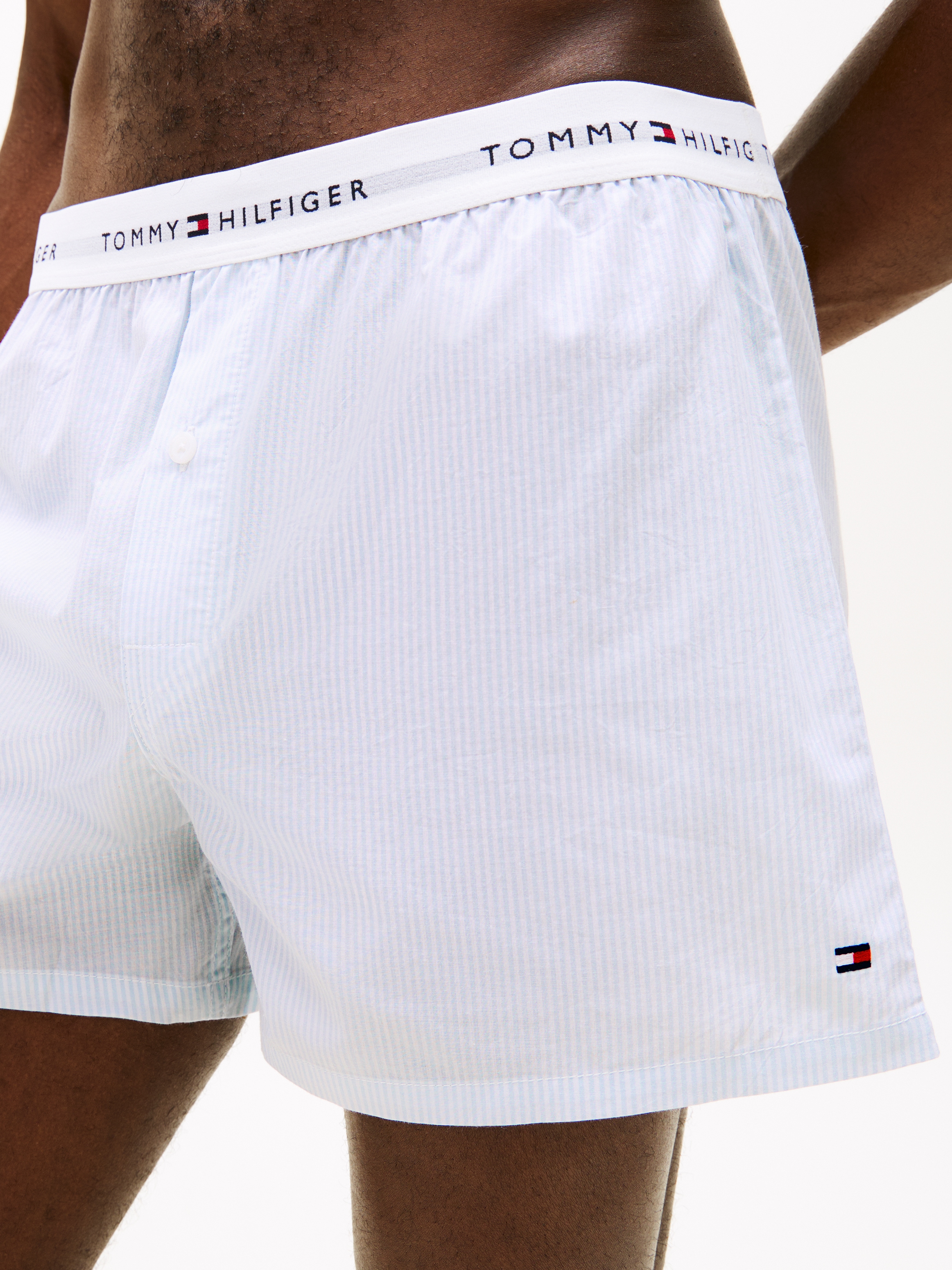Tommy Hilfiger Underwear Boxershorts 2 Stk. mit Streifen, elastischer Bund mit Markenlogo
