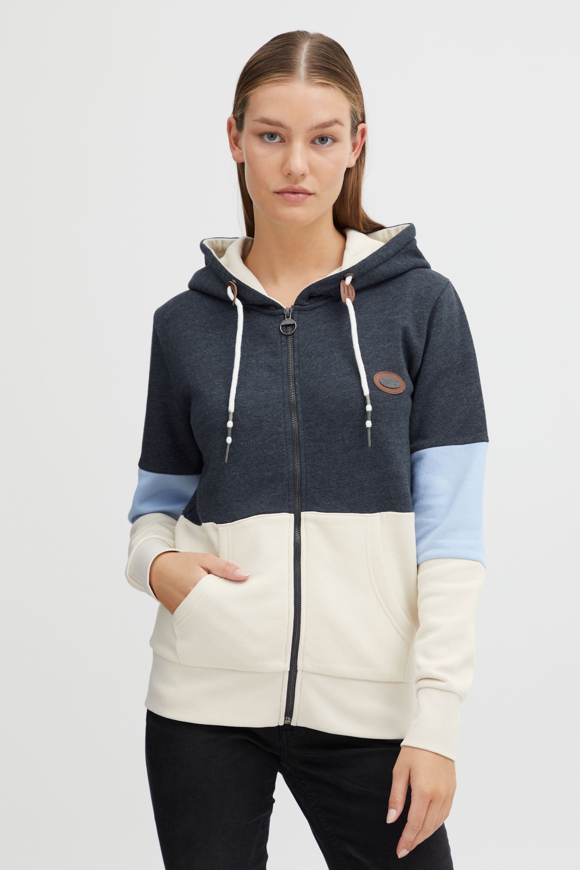 OXMO Funktions-Kapuzensweatjacke »Strickjacke OXKate«