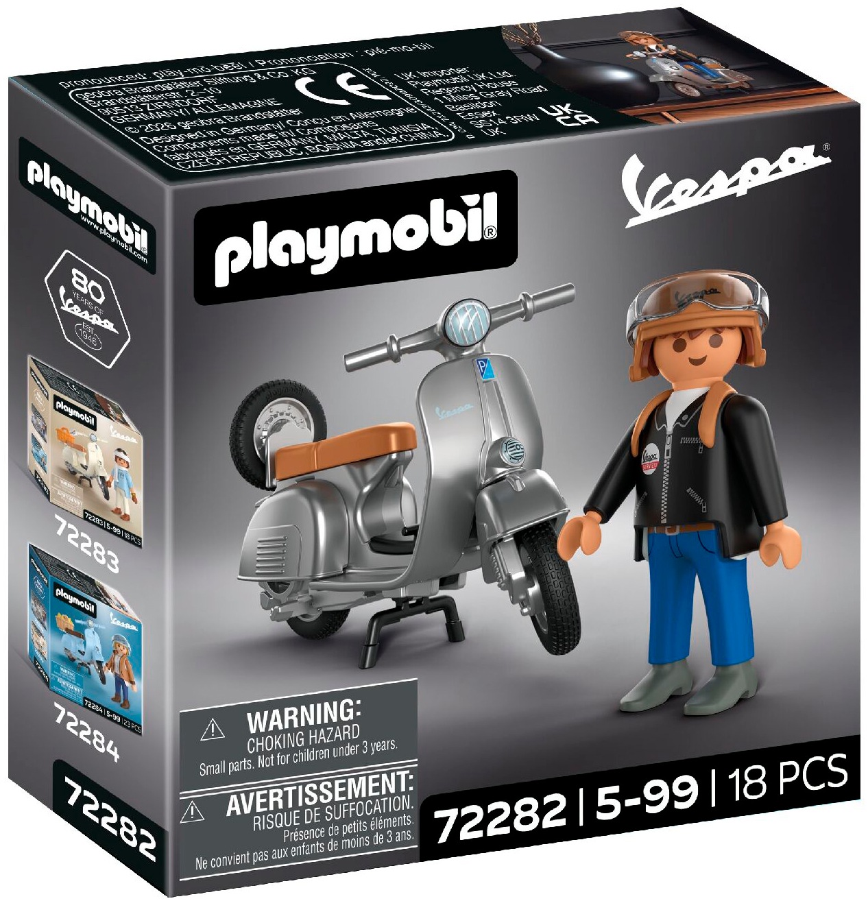 Playmobil® Konstruktions-Spielset »80 Jahre Vespa: Original Style (72282), Vespa« Made in Europe