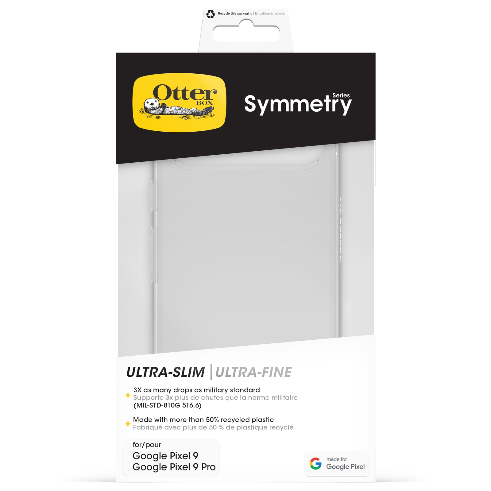 Otterbox Handyhülle »Symmetry für Google Pixel 9 / 9 Pro« Backcover, Schutzhülle, Handyschutzhülle, Case, Schutzcase, stoßfest