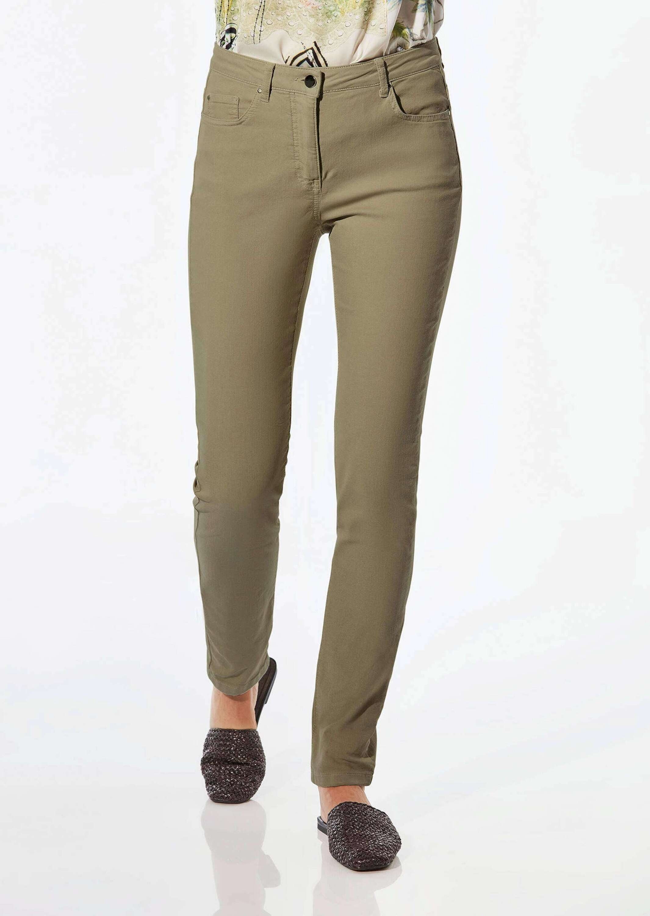 GOLDNER Regular-fit-Jeans »Lange Freizeithose BELLA mit Formbund«
