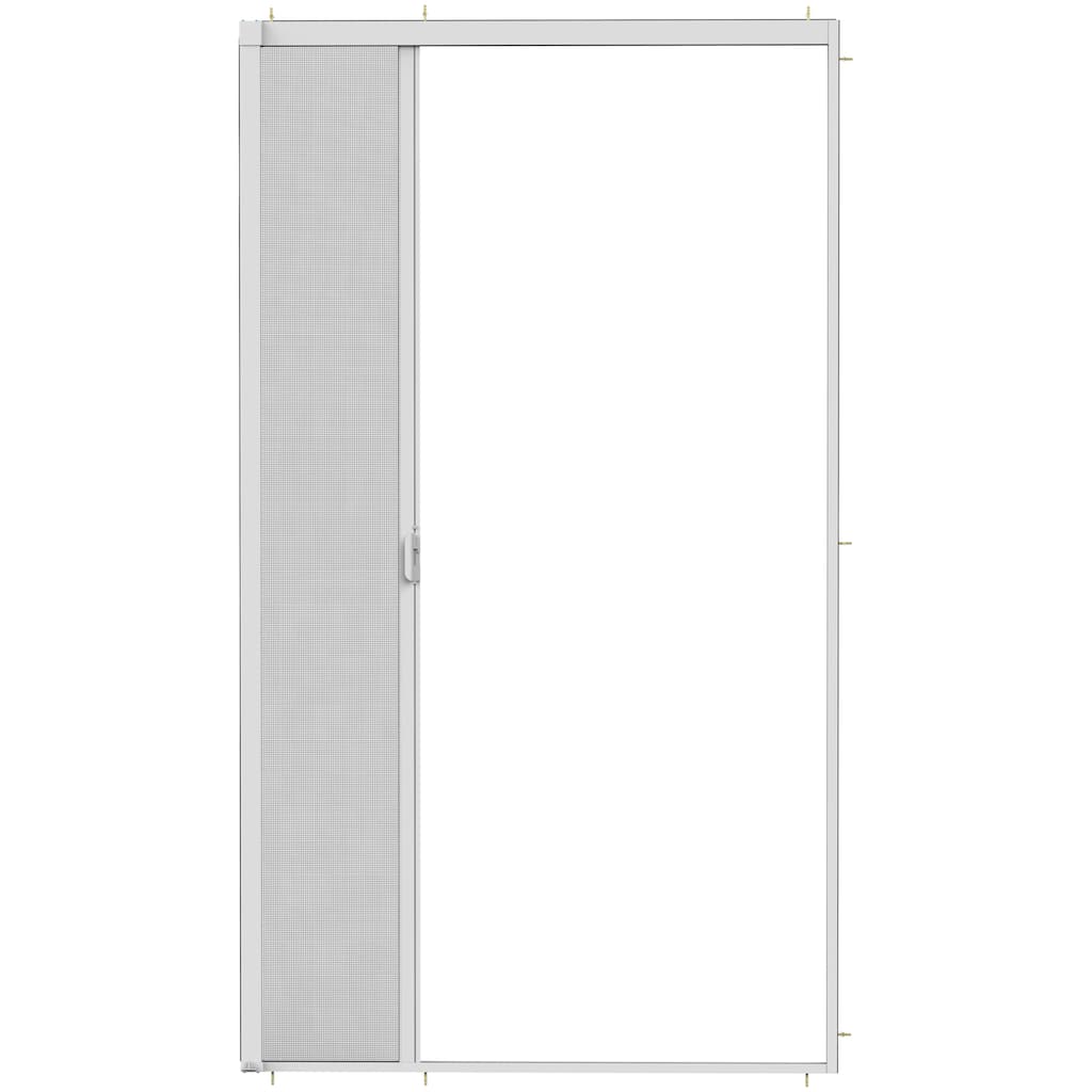 hecht international Insektenschutzrollo »SMART«, transparent, für Türen, weiß/anthrazit, BxH: 160x220 cm