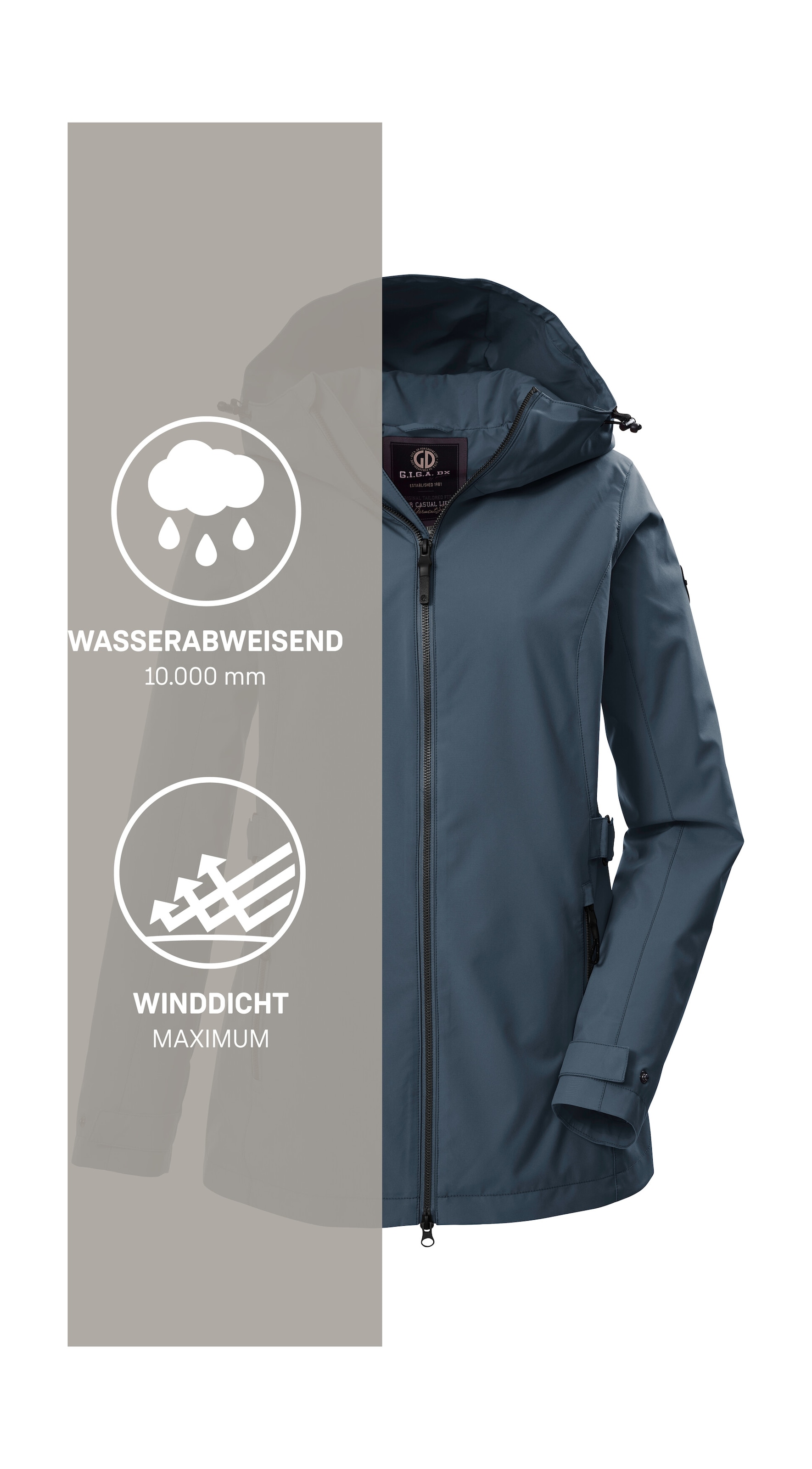 G.I.G.A. DX by killtec Funktionsjacke »GS 114 WMN JCKT« Atmungsaktiv, winddicht, wasserabweisend, Teflon EcoElite™