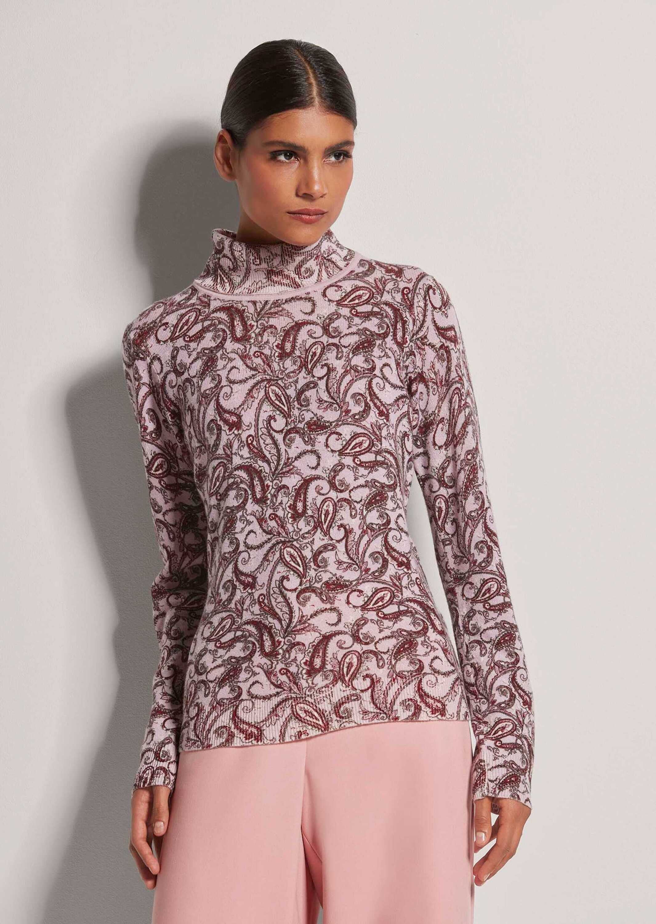 MADELEINE Longpullover »Druckpullover Kaschmir-Pullover mit Unikat-Print«