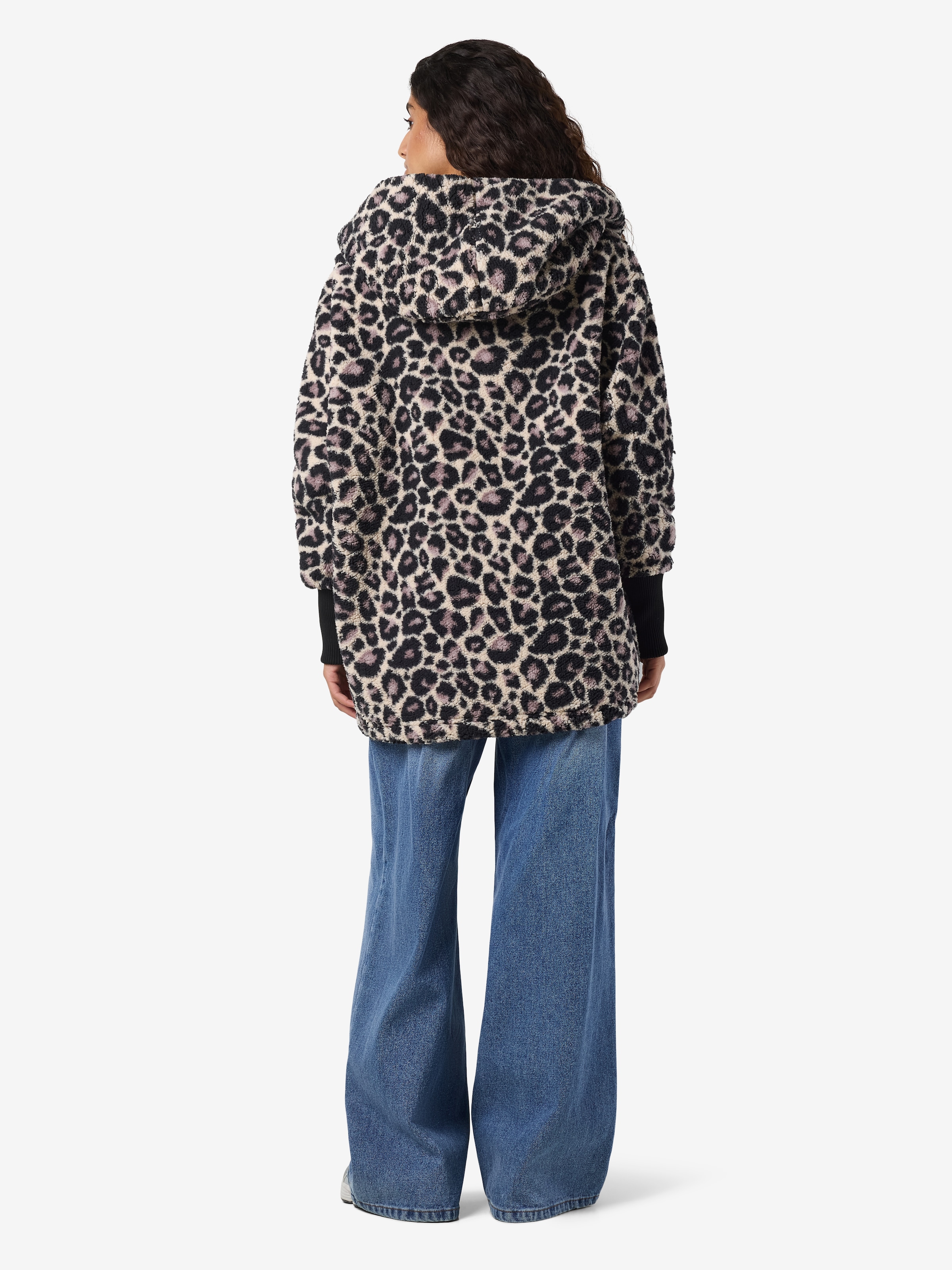 Noisy may Kurzmantel »NMCUDDLE L/S COATIGAN AOP NOOS« Kunstfaser
