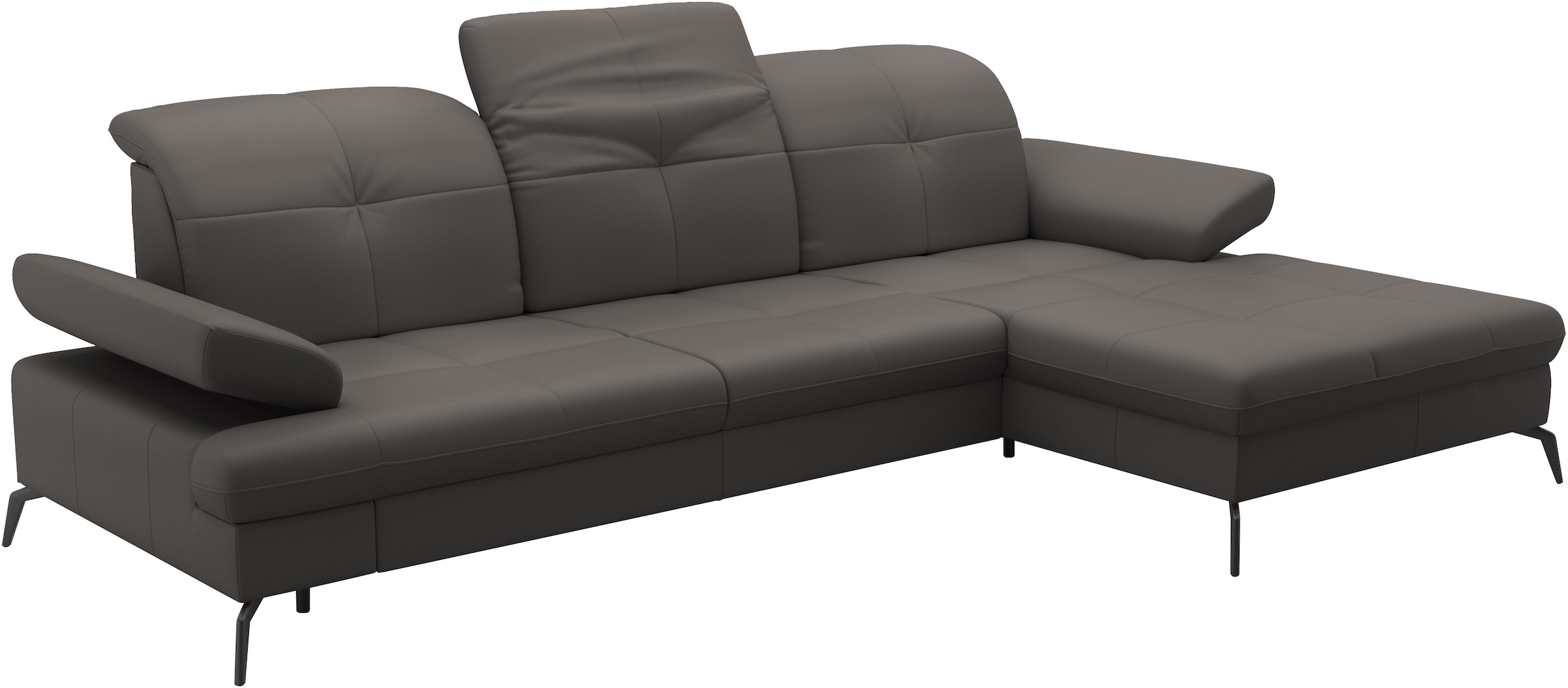 sit&more Ecksofa »Amica, L-Form, inkl. Sitztiefenverstellung & Armteilverstellung«, wahlweise mit Bettfunktion, Bettkasten und Kopfteilverstellung