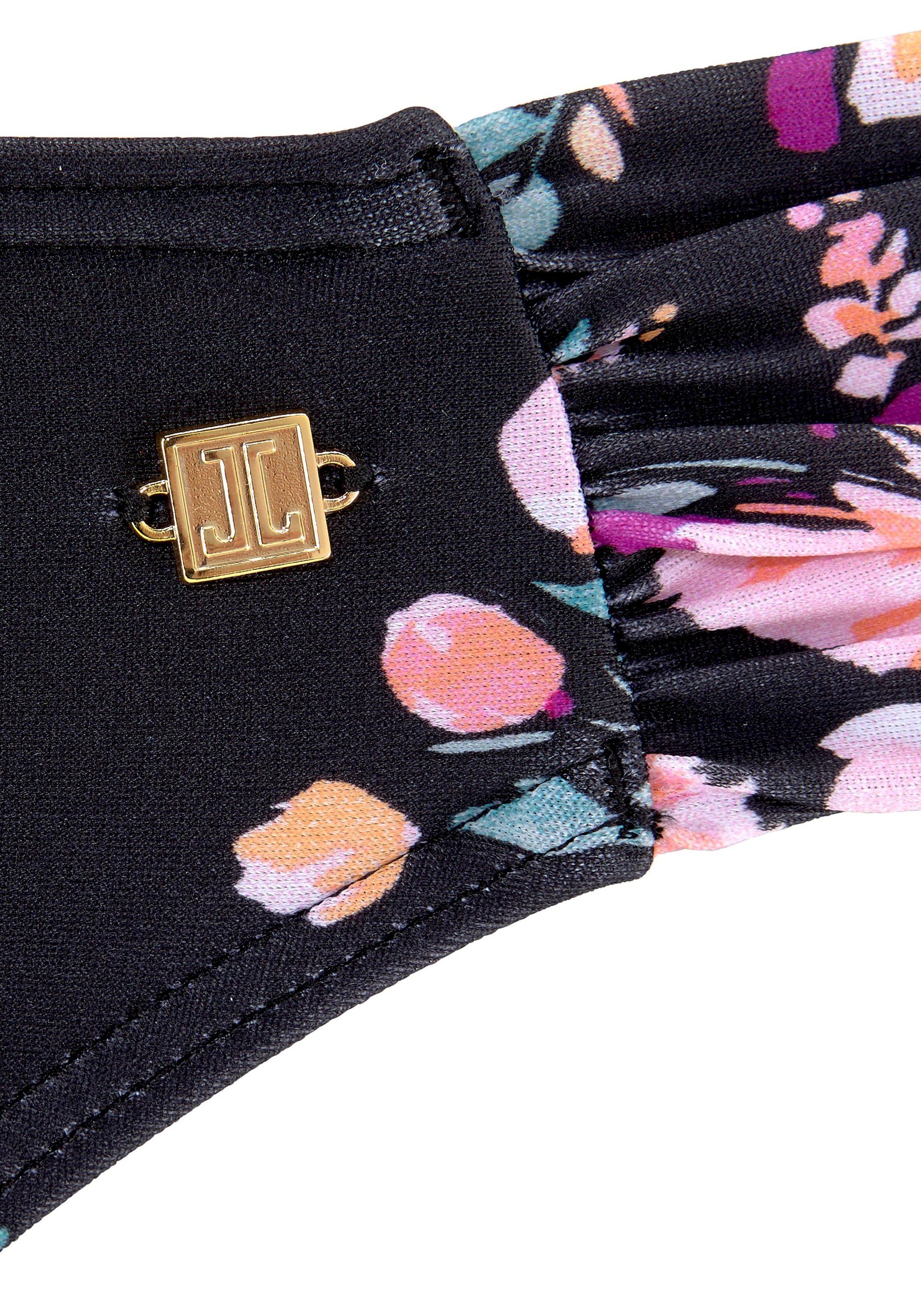 JETTE Bandeau-Bikini, mit Wickeloptik und Print