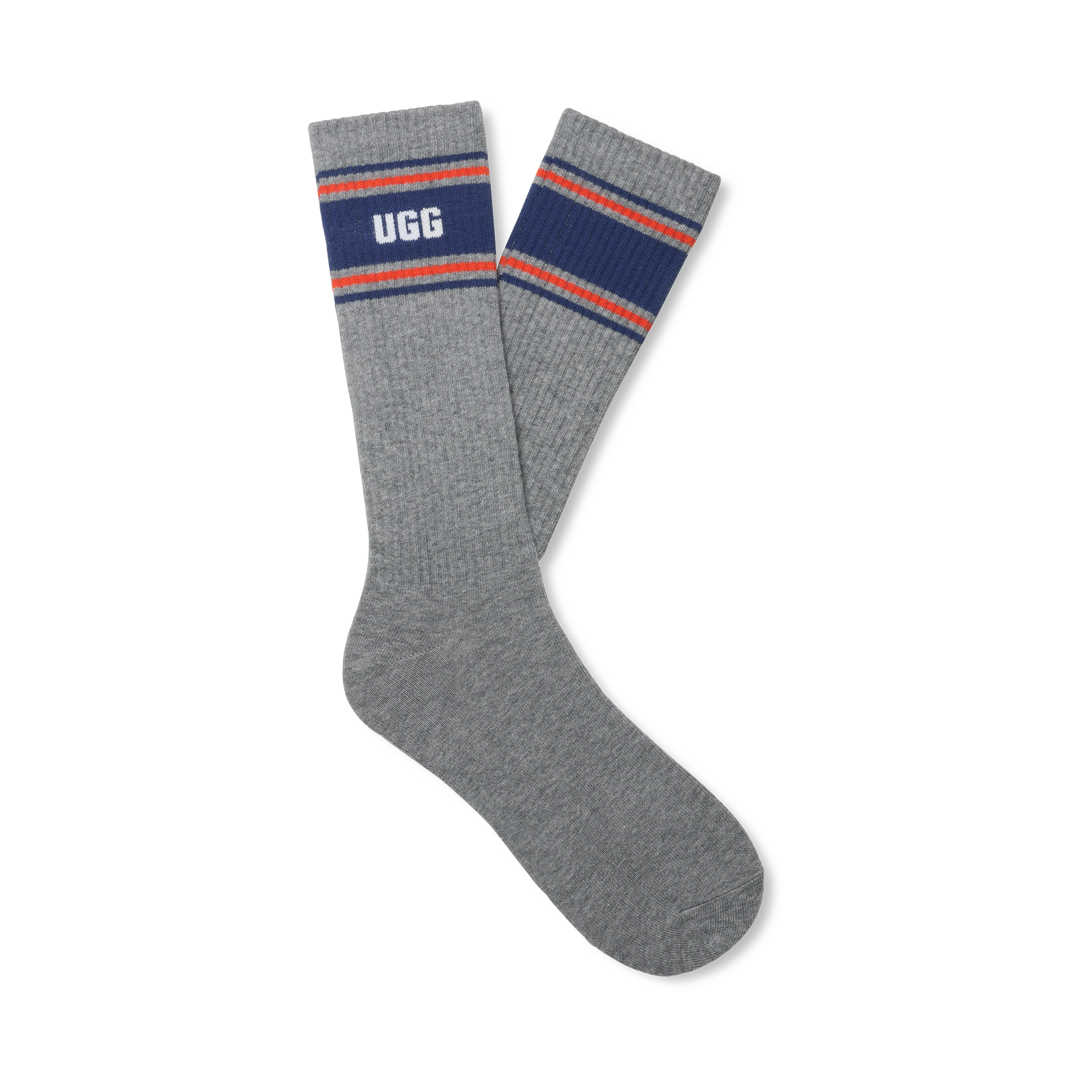 UGG Socken »JOSIAS VARSITY CREW« 1 Paar tlg. One Size 41 - 46, wadenhohe Strümpfe mit UGG-Markenlogo am Bündchen