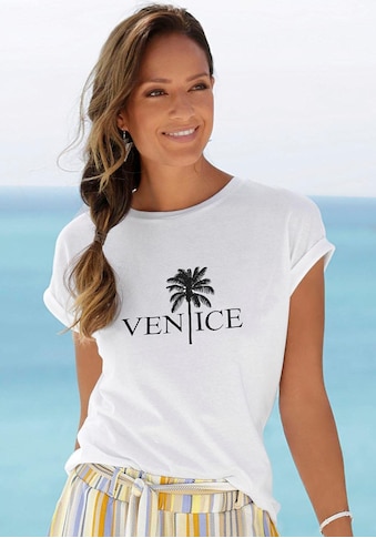 Venice Beach Rundhalsshirt, mit Frontdruck kaufen