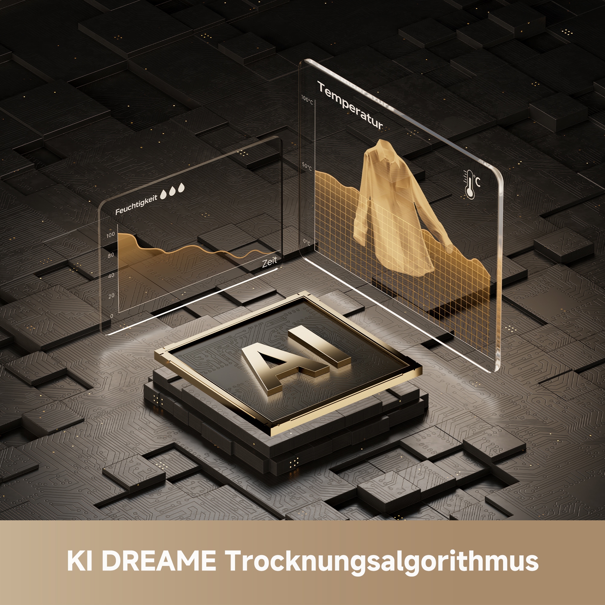 Dreame Wärmepumpentrockner »L9 Dryer 9Kg« Dual-Inverter-Wärmepumpentrocknung, Dampfpflege