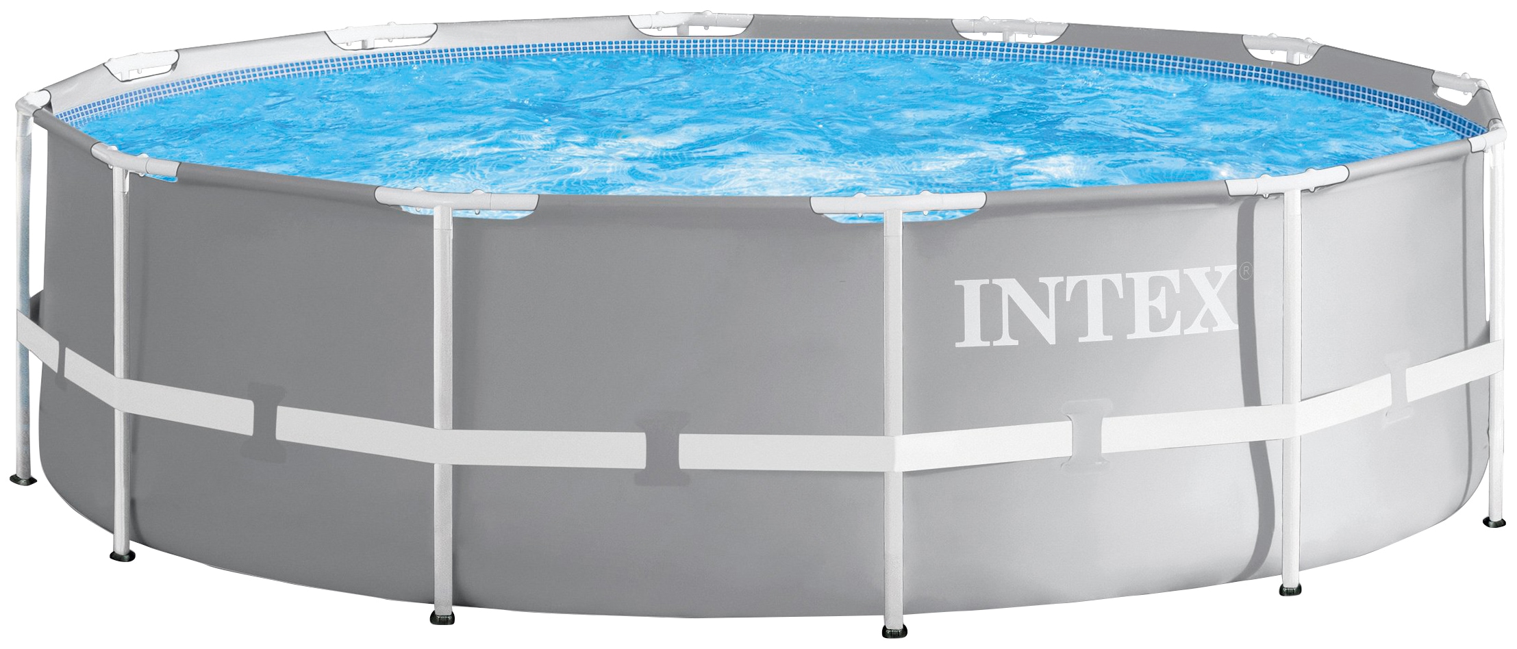 Intex Pool in Grau