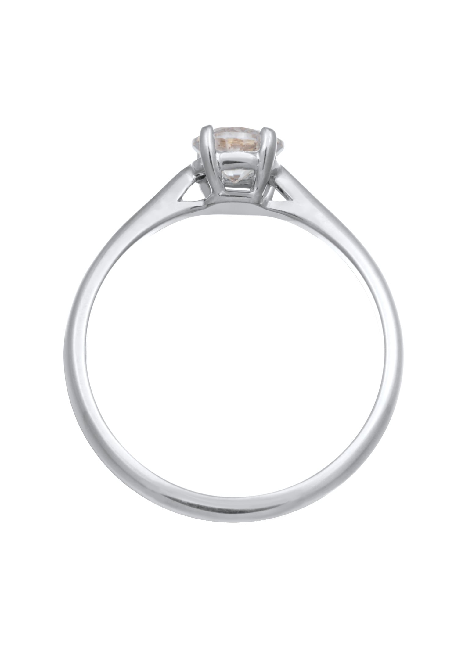 Elli Premium Silberring »Ring Moissanite Solitär Verlobungsring 925 Silber«