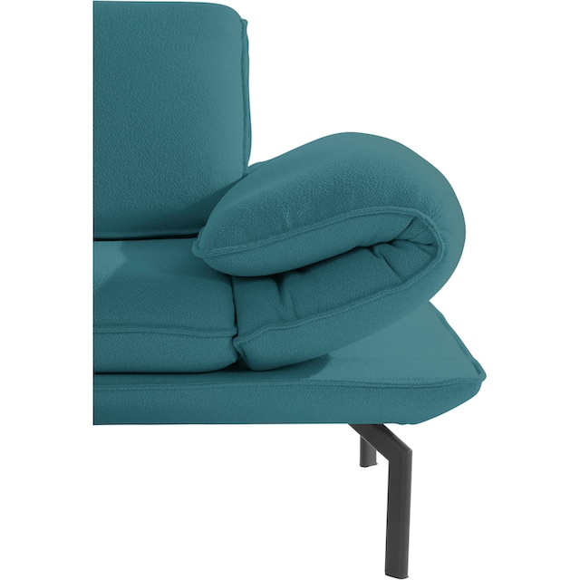 DOMO collection 2-Sitzer »New York«, wahlweise mit Armlehnen- und  Rückenfunktion, mit Winkelfuß aus Metall OTTO Online Shop