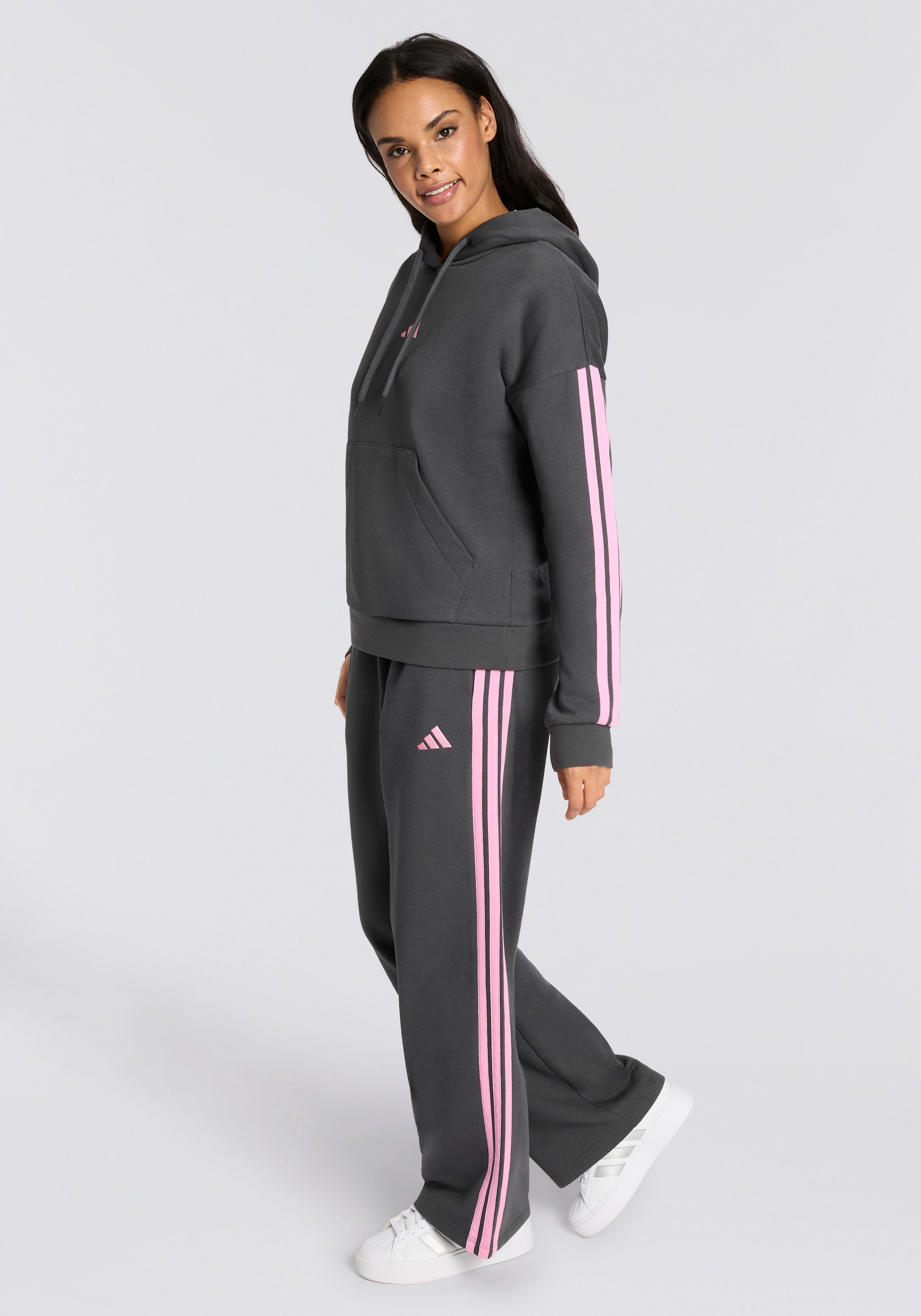 adidas Sportswear Kapuzensweatshirt »ESSENTIALS 3-STREIFEN FLEECE HOODIE«
